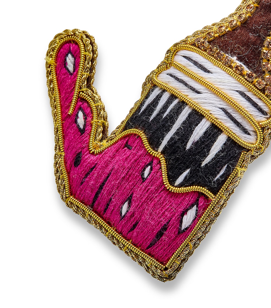 Paint Brush Tree Decoration FUSHIA/BROWN Image 2