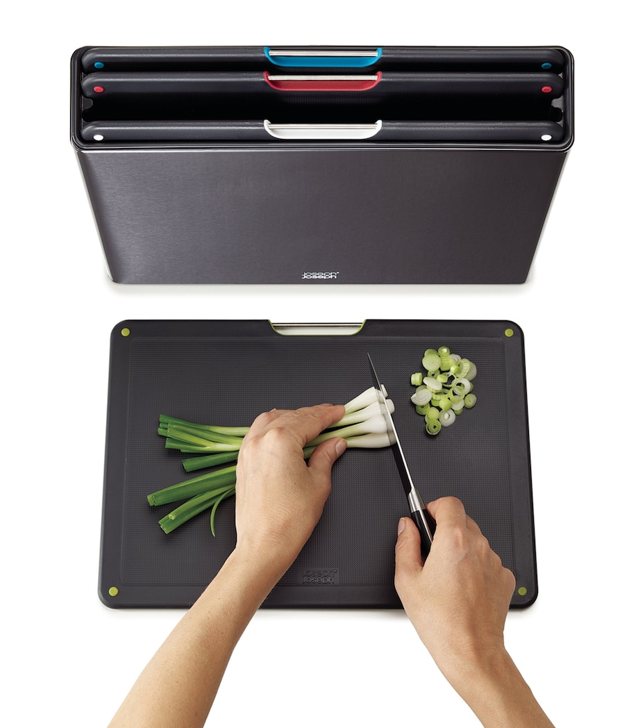 Folio Steel Chopping Board Set BLACK Image 3