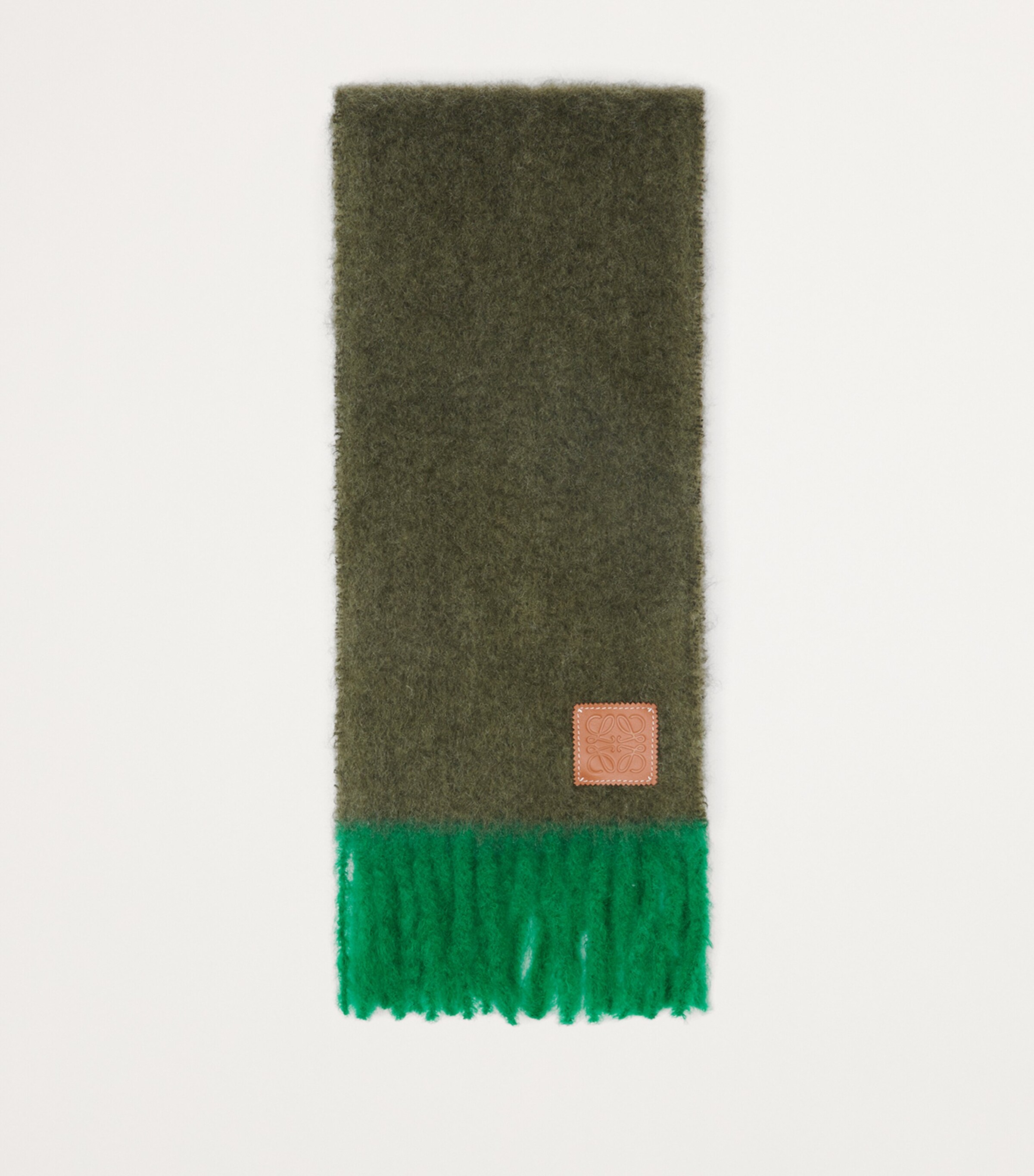 LOEWE Mohair-Wool Scarf Khaki Green/green Image 2