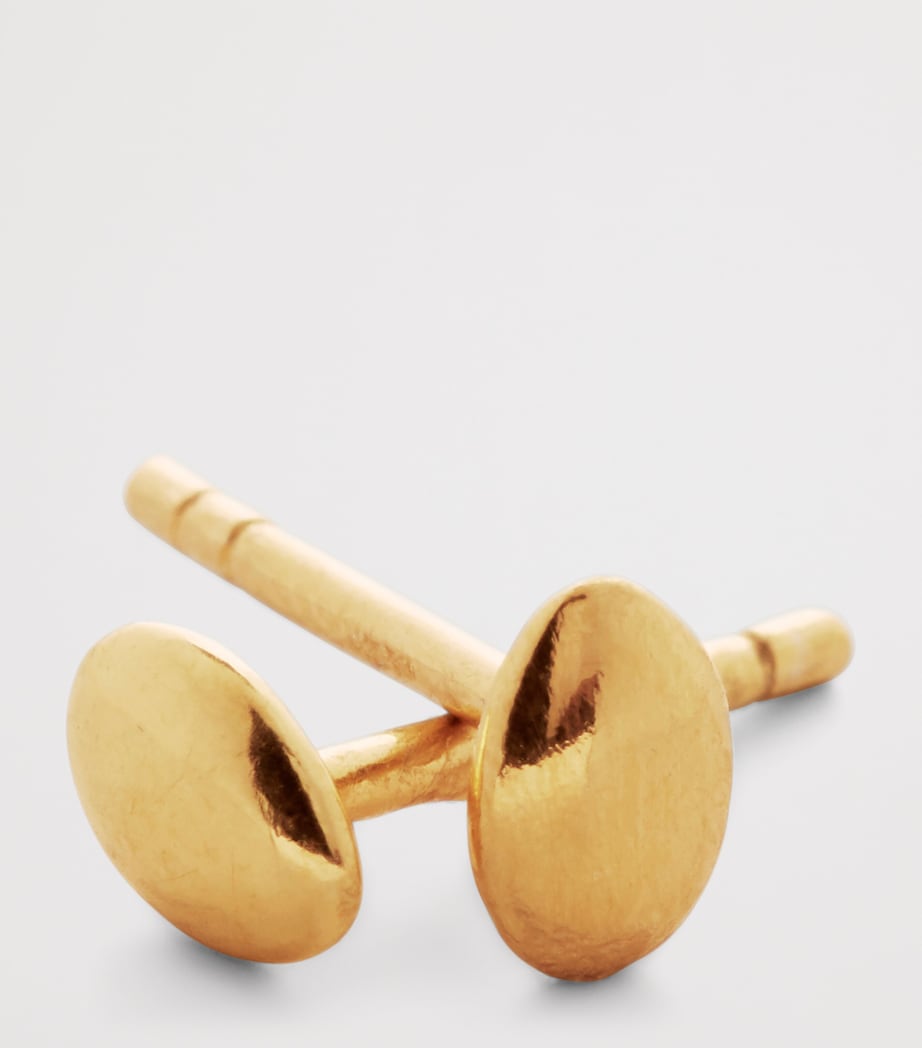 Mini Gold Vermeil Nura Nugget Earrings 18K GOLD VERMEIL Image 2