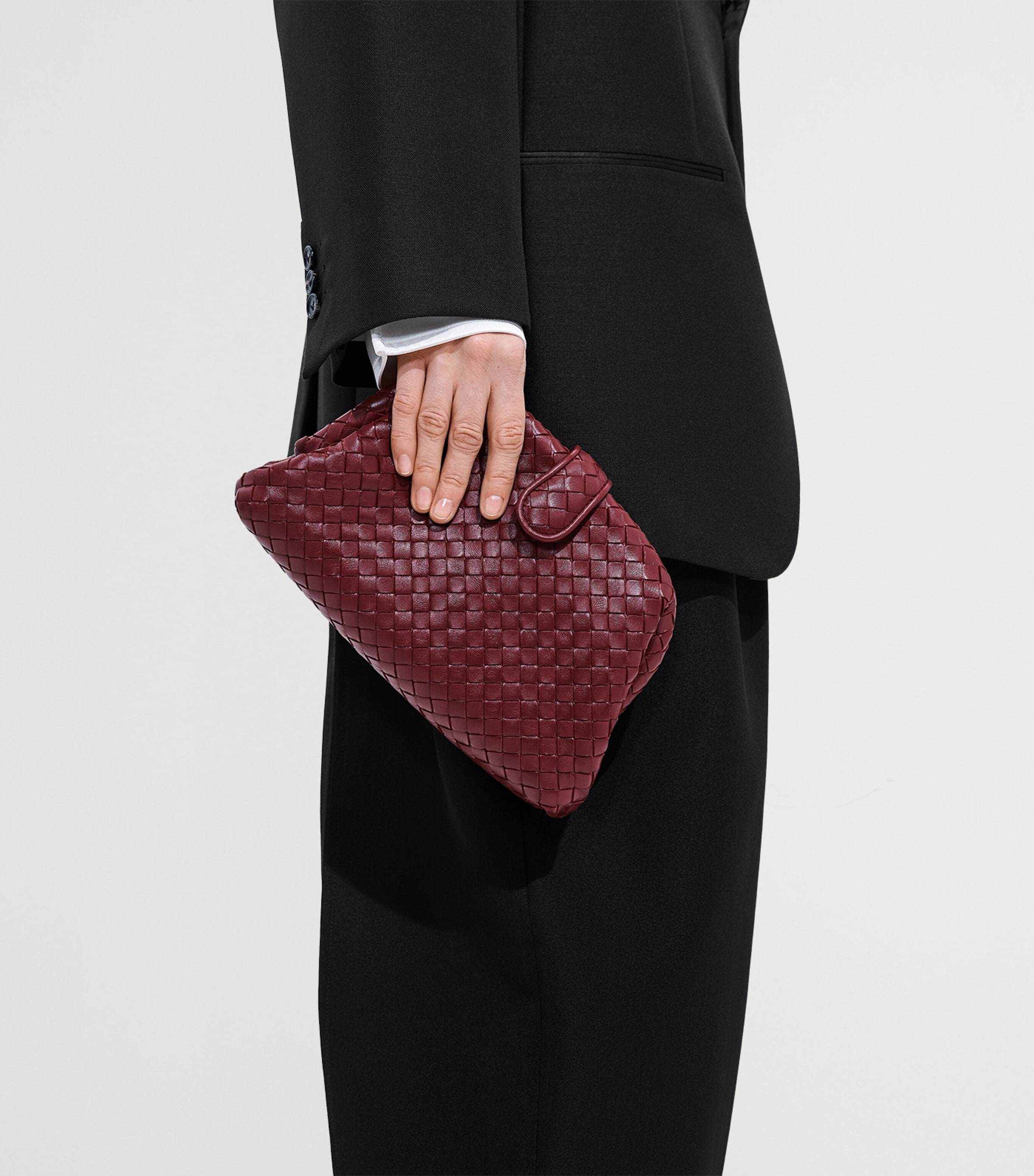 Bottega Veneta Small Leather Lauren 1980 Clutch Bag Image 4