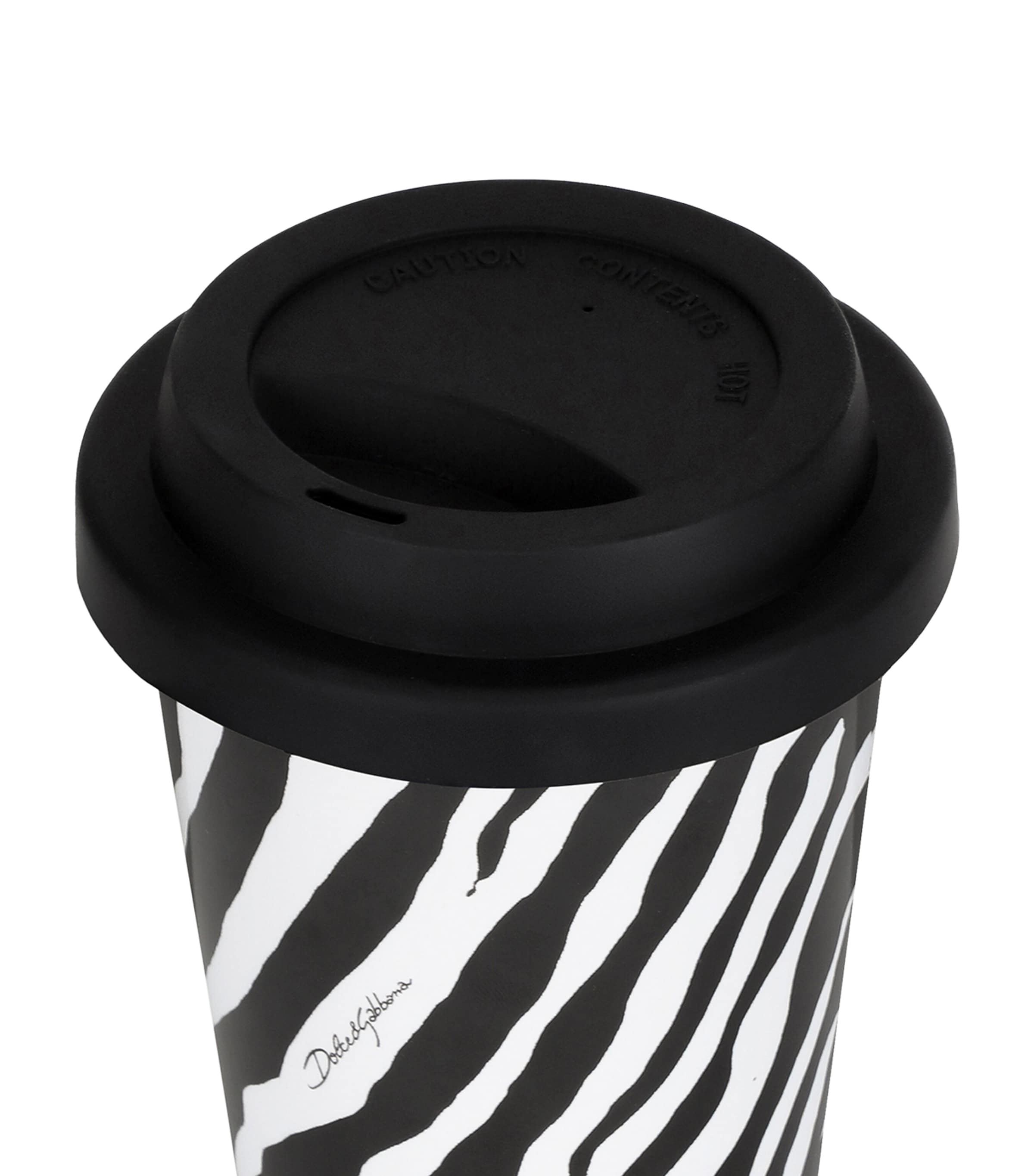 Dolce&Gabbana Casa Ceramic Zebra Travel Mug Zebra Image 3