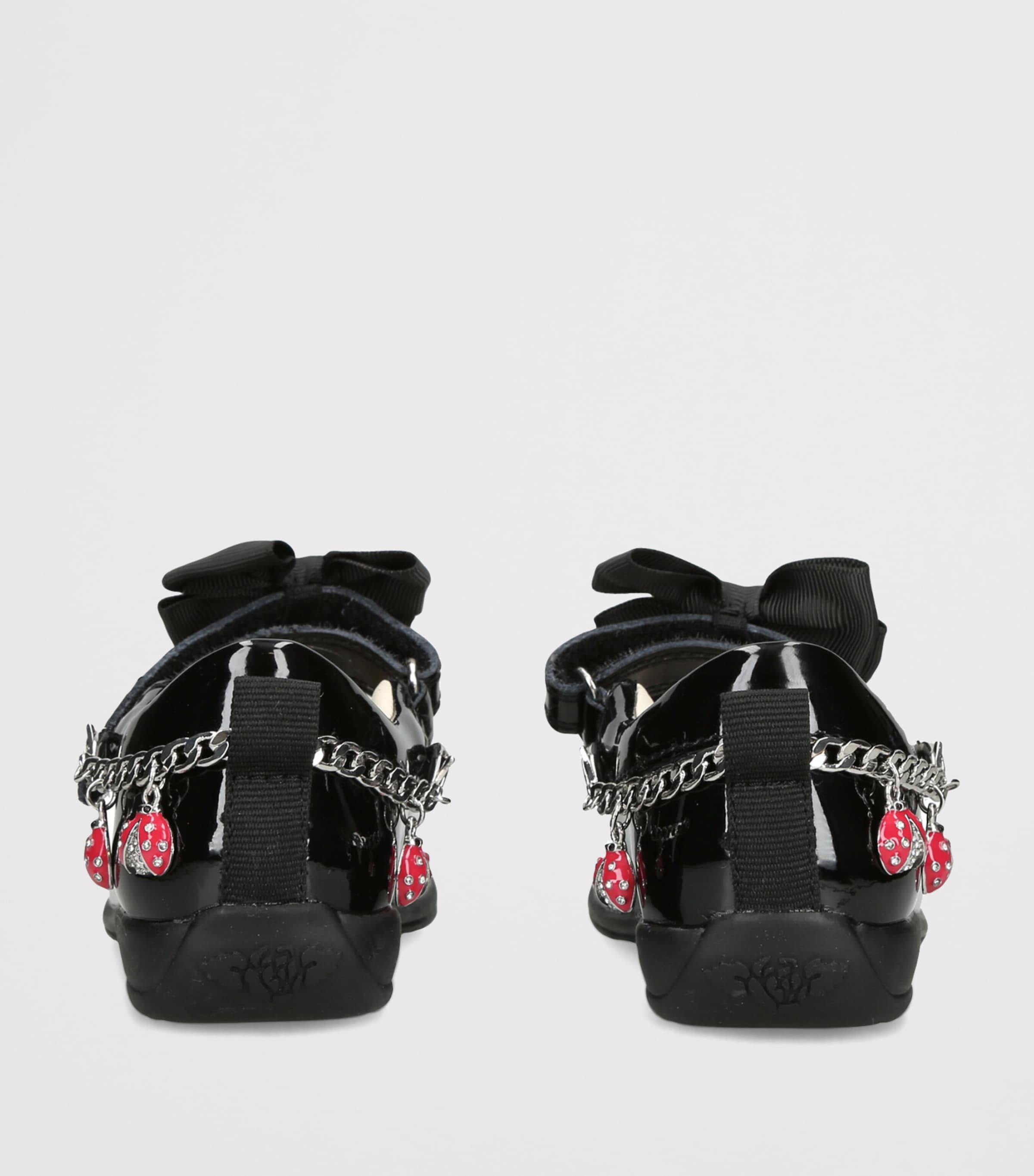 Lelli Kelly Patent Leather Ladybird School Shoes Black Image 4