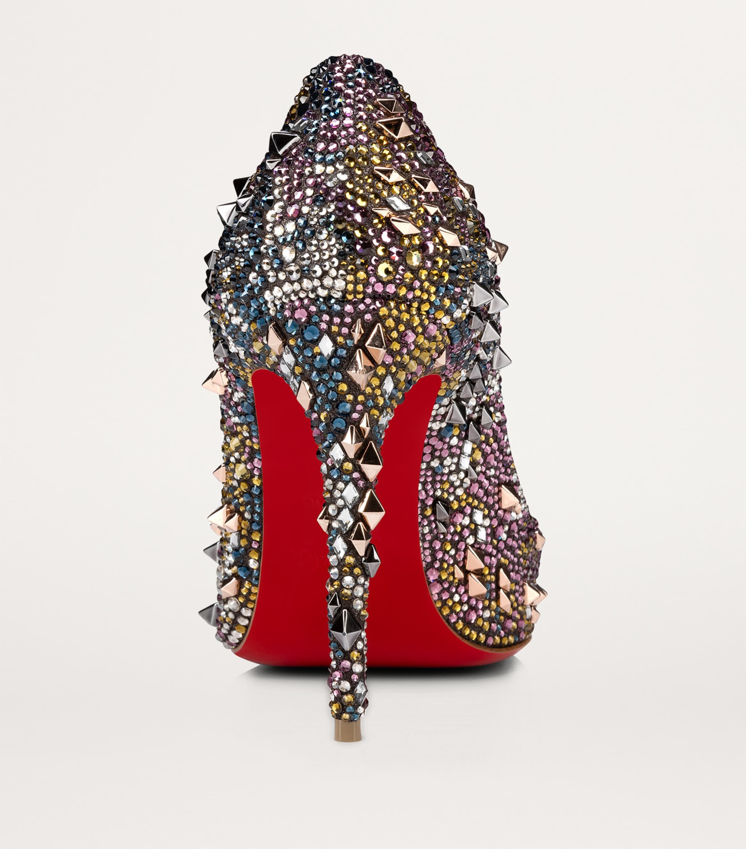 Christian Louboutin Red Kate Max Strass Eternity Suede Pumps