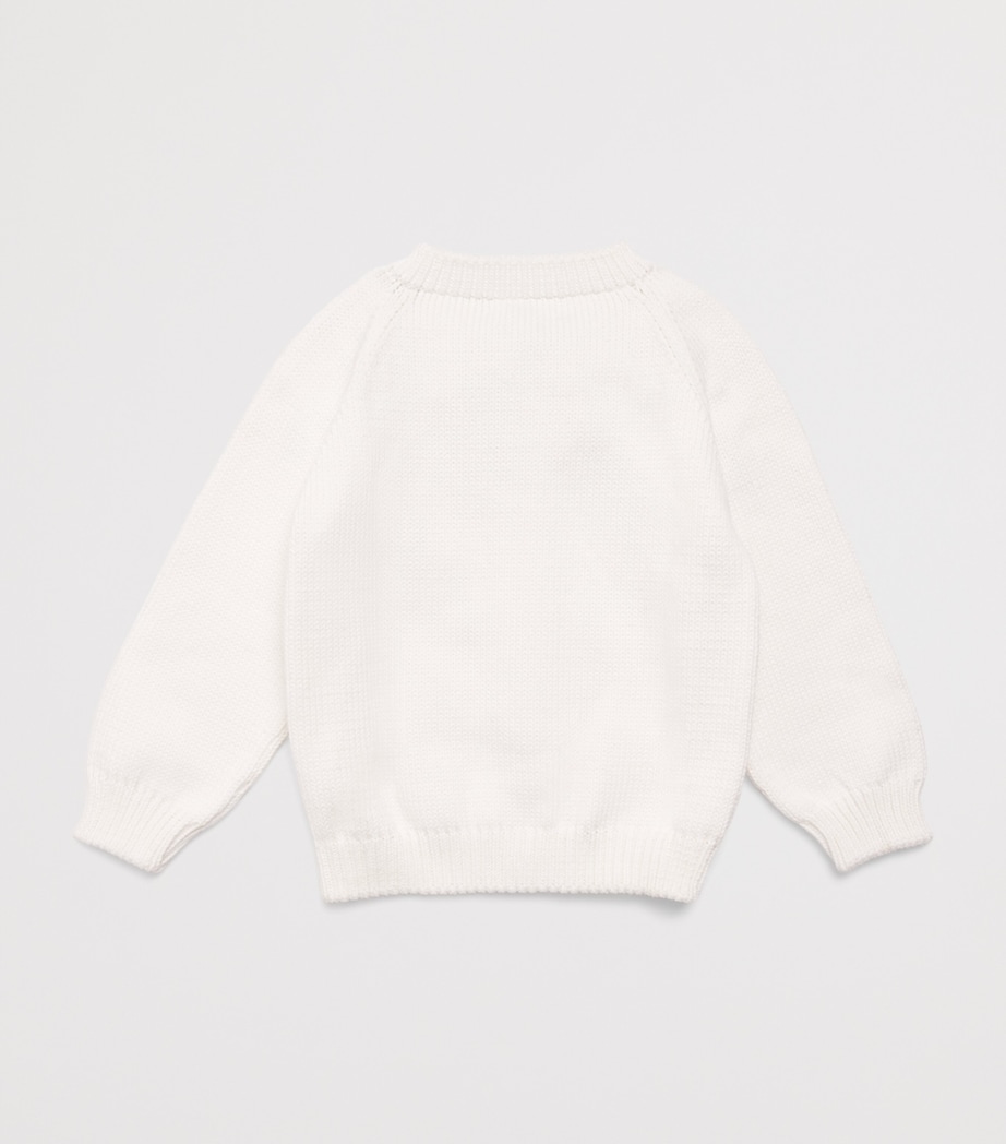 Shirley Bredal Cotton Embroidered Strawberry Cardigan (12 Months - 4 Years) Mw Marshmellow Image 2