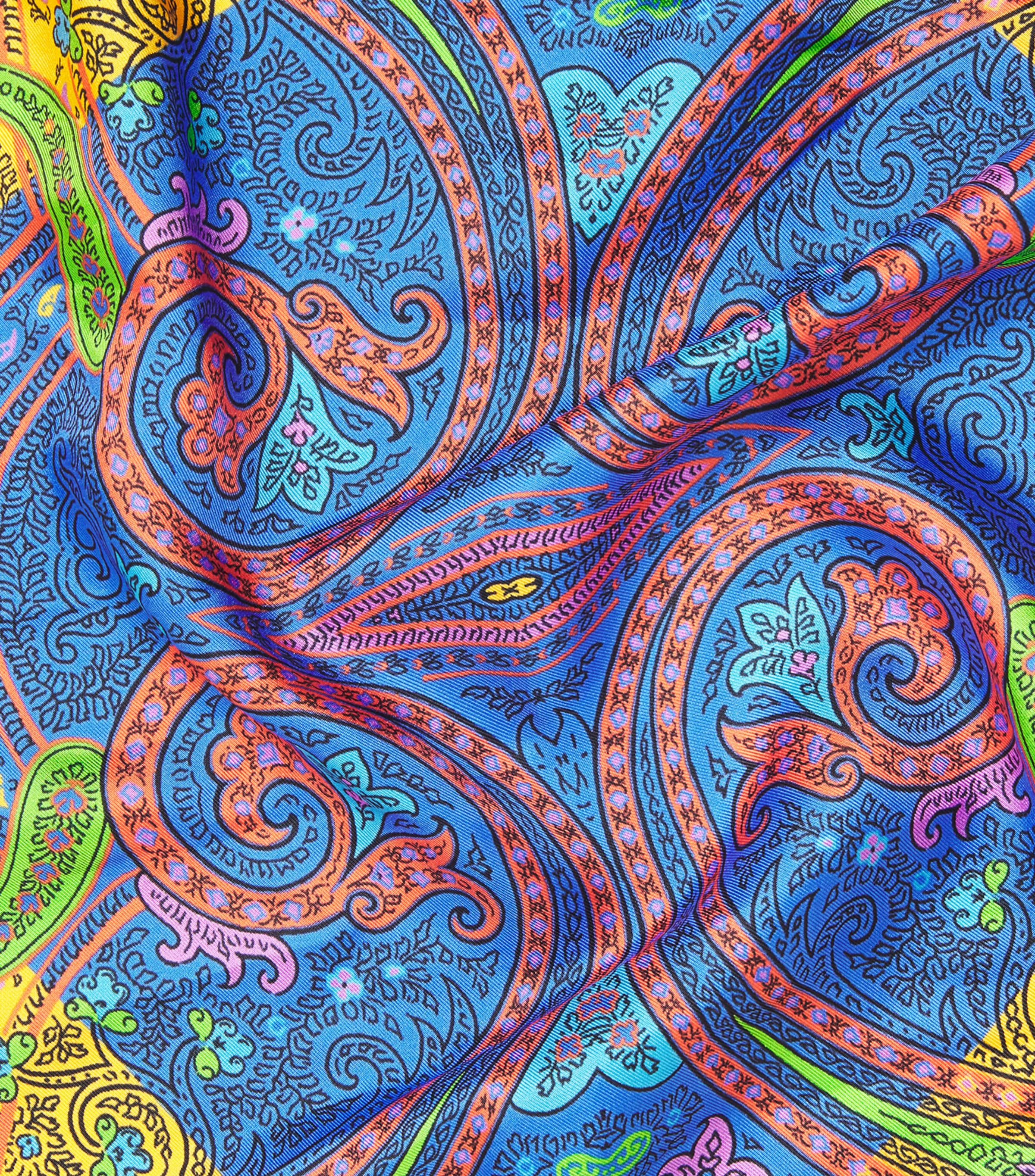 Silk Paisley Scarf X0850 Image 3