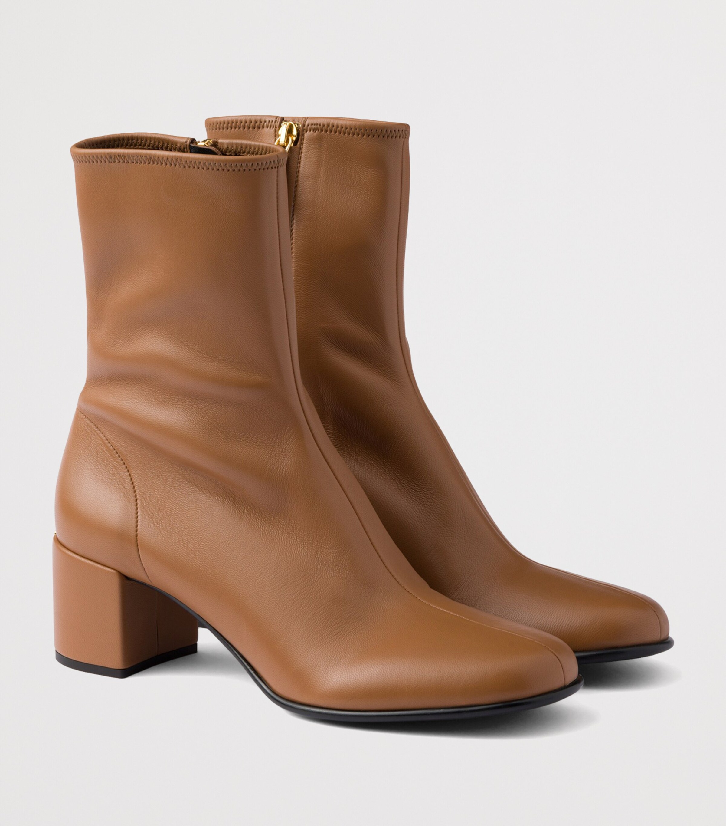 Stretch-Nappa Leather Booties 55 F098L Image 2