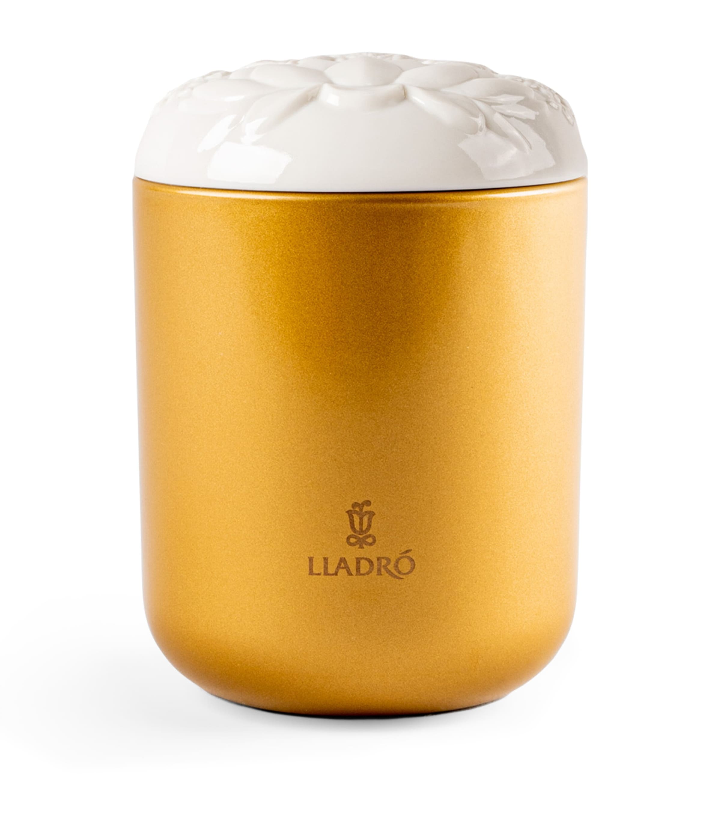 Lladró Sweet Memories Goddess Lakshmi Candle (560g) White & Gold Image 2