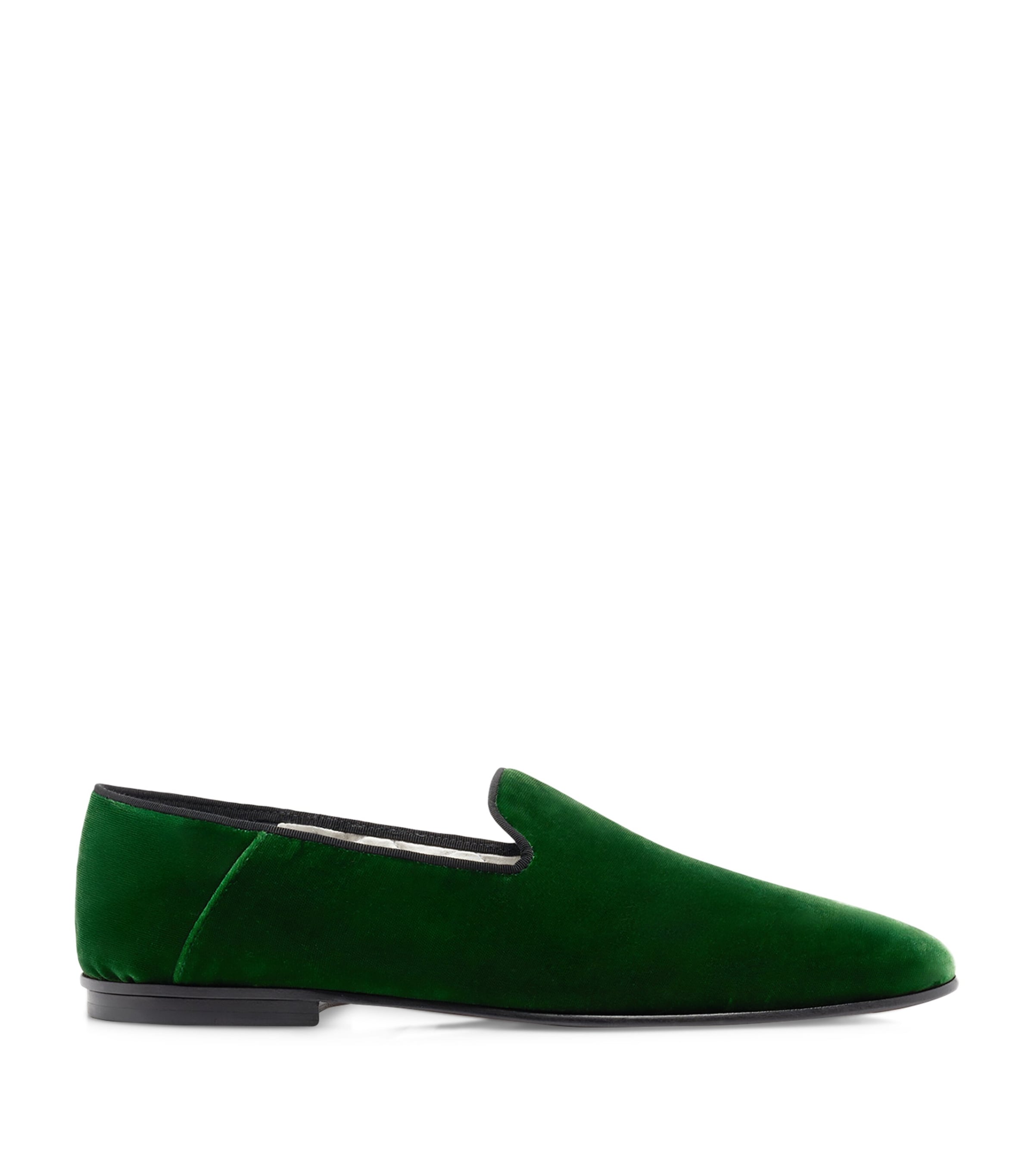Tom Ford Steven Velvet Men Loafers - Green