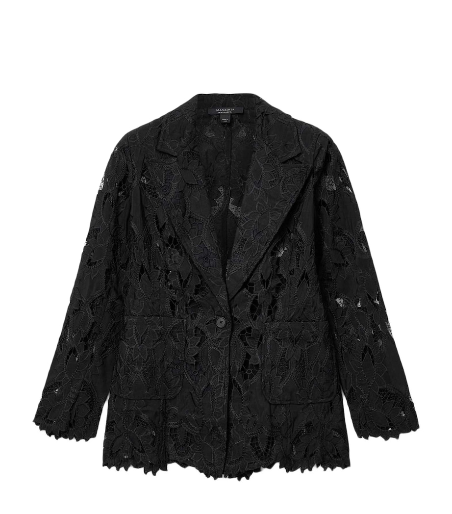 Charli Embroidered Blazer BLACK Image 1