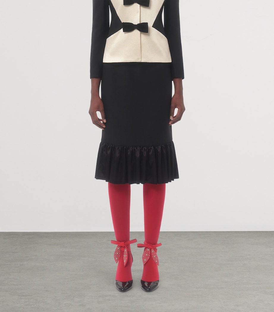 Ruffle-Trim Midi Skirt 0NO Image 2