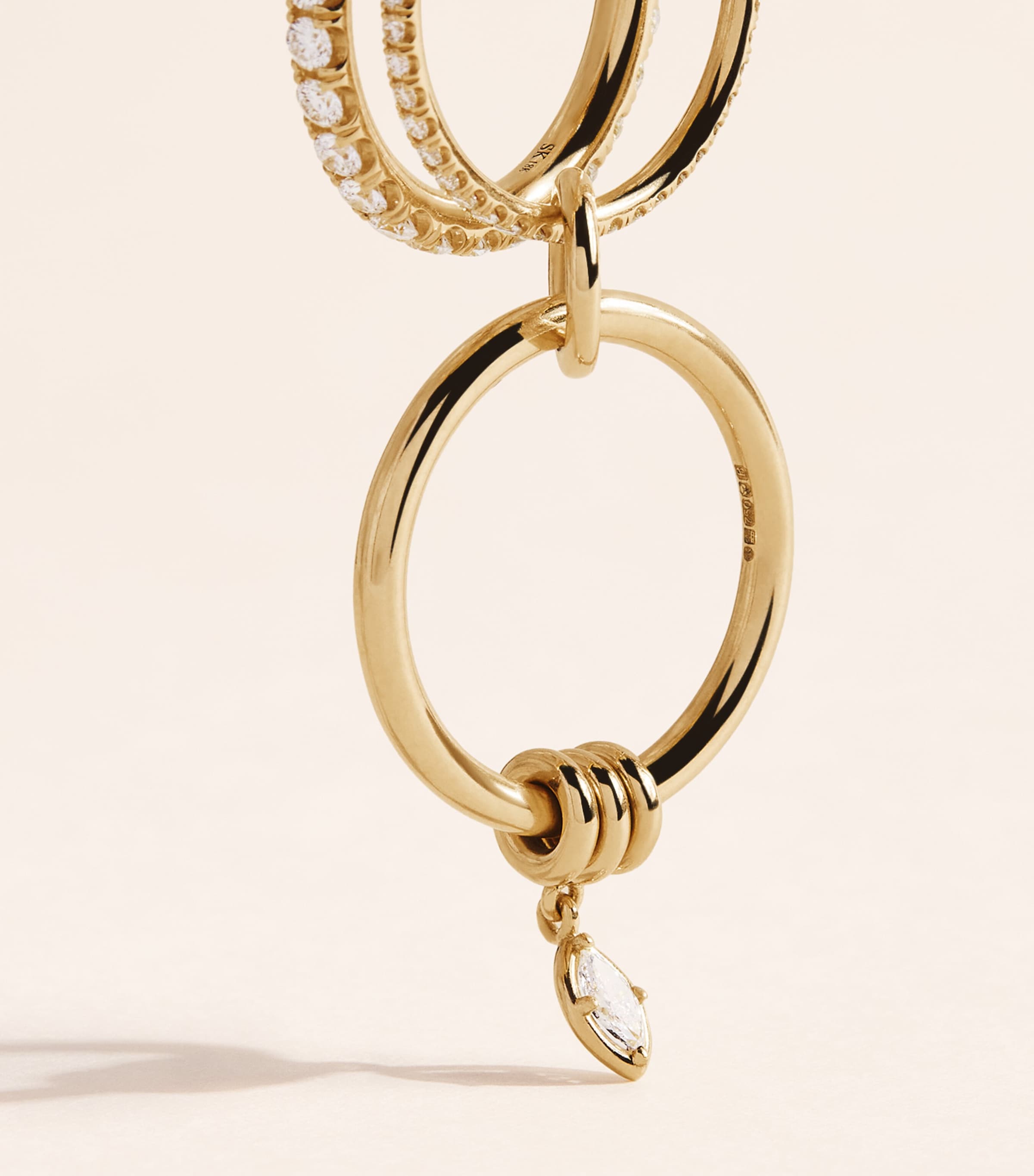 Spinelli Kilcollin Yellow Gold and Diamond Annulet Inara Ring Yellow Gold Image 5