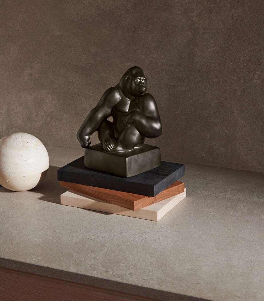 Porcelain Gorilla Figurine (20cm) MULTI Image 2