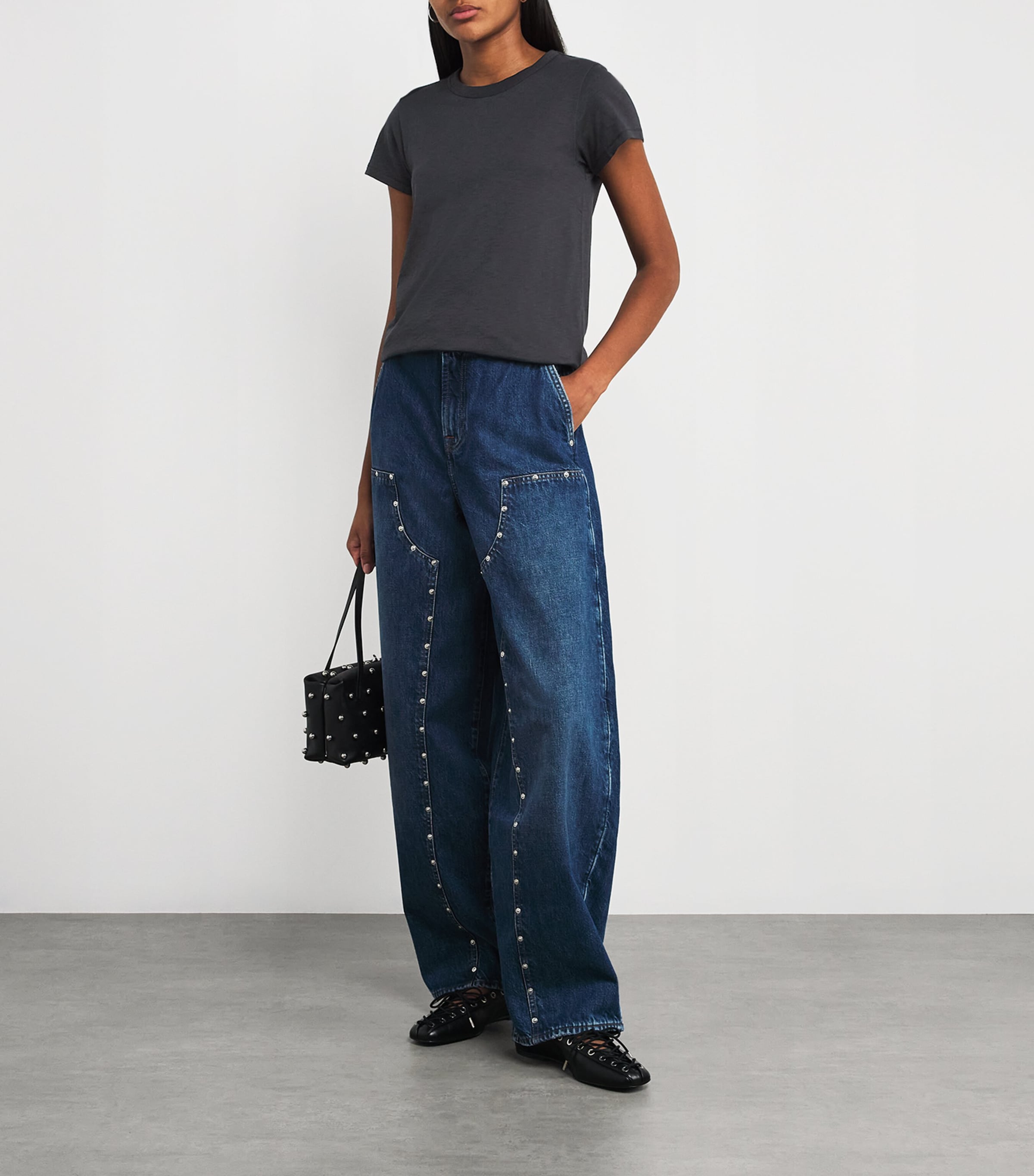 Pima Cotton The Slub T-Shirt BLK Image 2