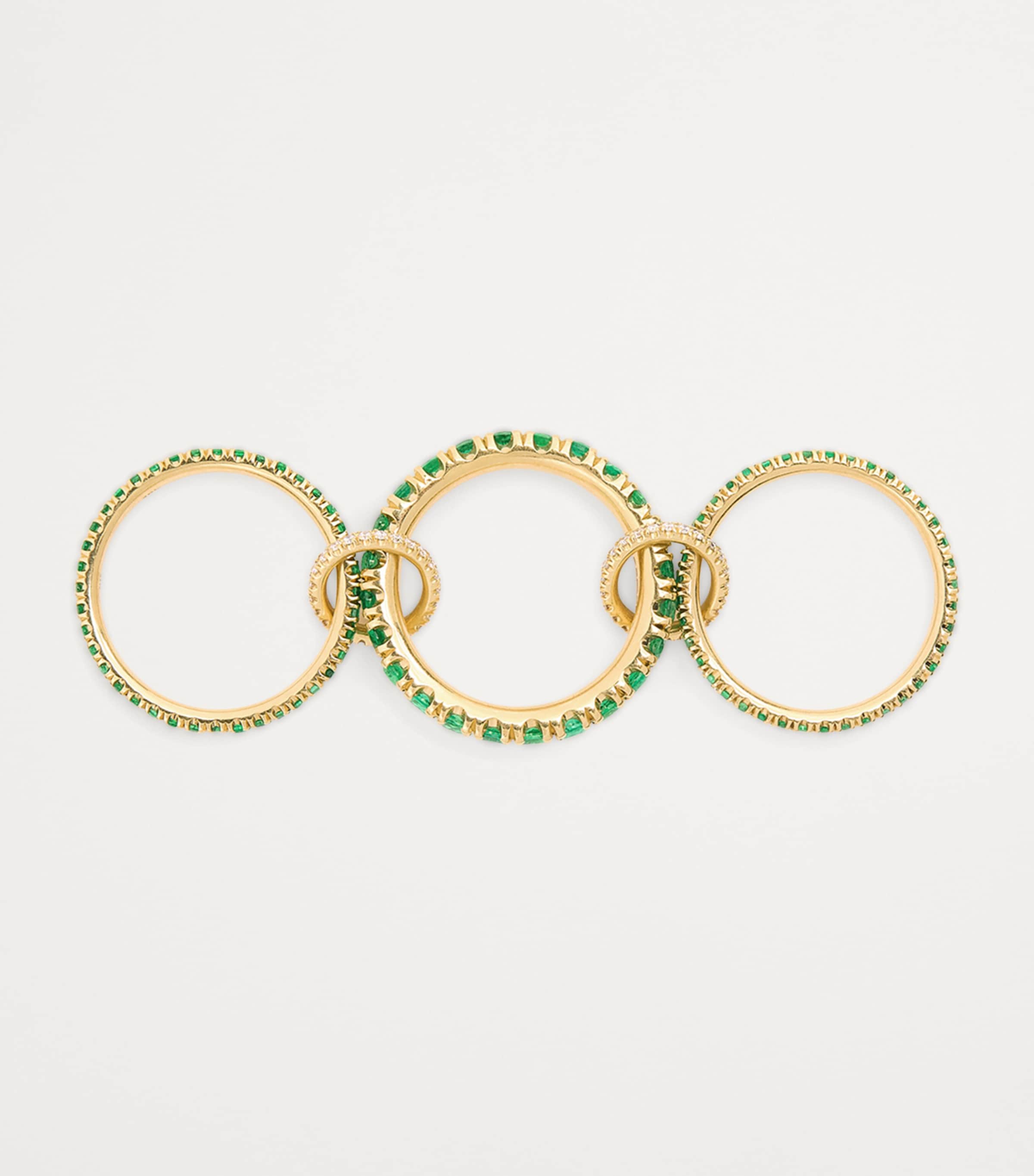 Yellow Gold, Diamond and Emerald Ring YELLOW GOLD Image 3