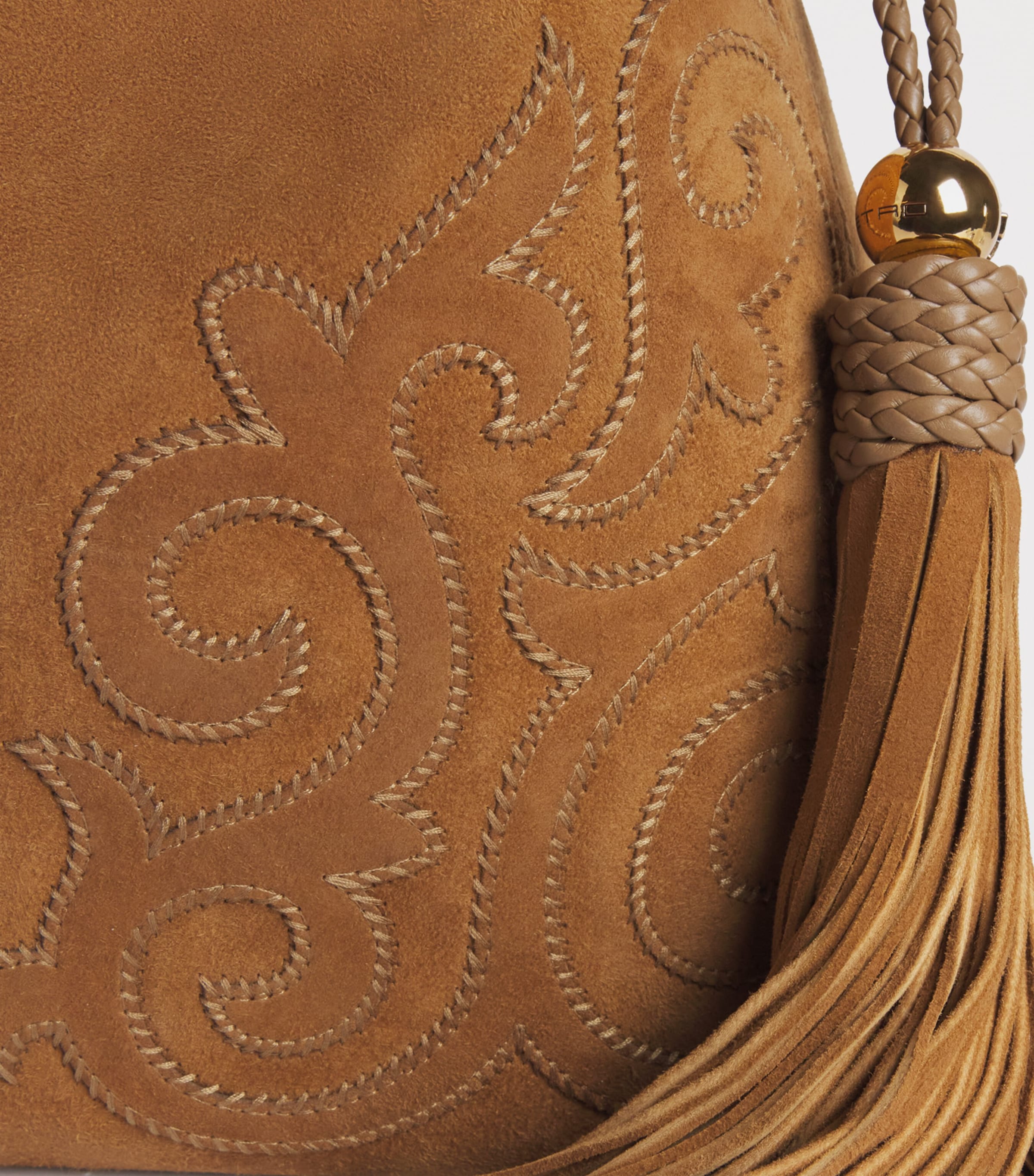 Etro Suede Patch Kalispera Shoulder Bag Ochre Image 6