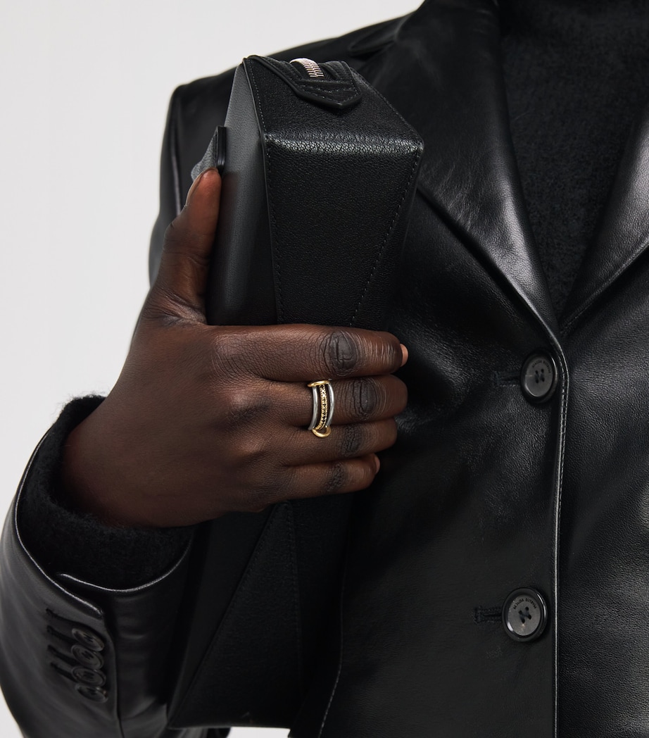 Mixed Gold and Black Diamond Tigris Ring (Size 10) MIXED GOLD Image 2