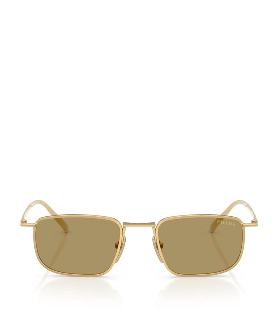 Prada Metal Pillow Sunglasses Gold Image 1