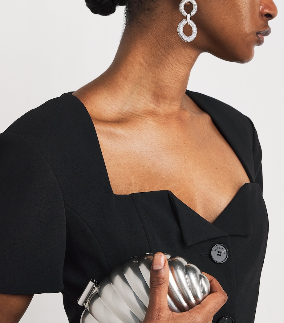 Chiffon Skirt Maxi Dress BLACK Image 4