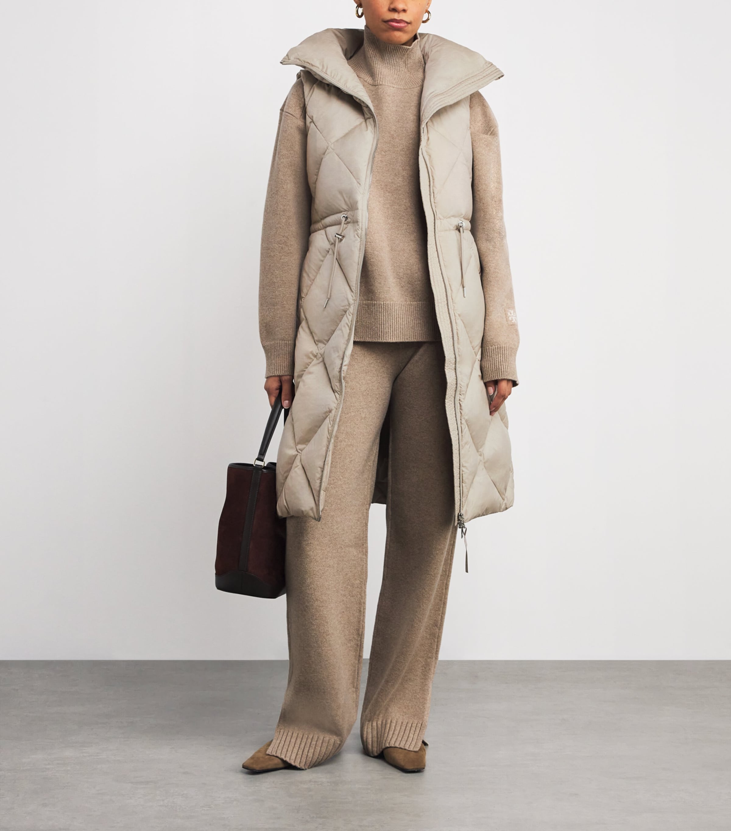 Down Navine Longline Gilet PORTABELLA METALLIC Image 2