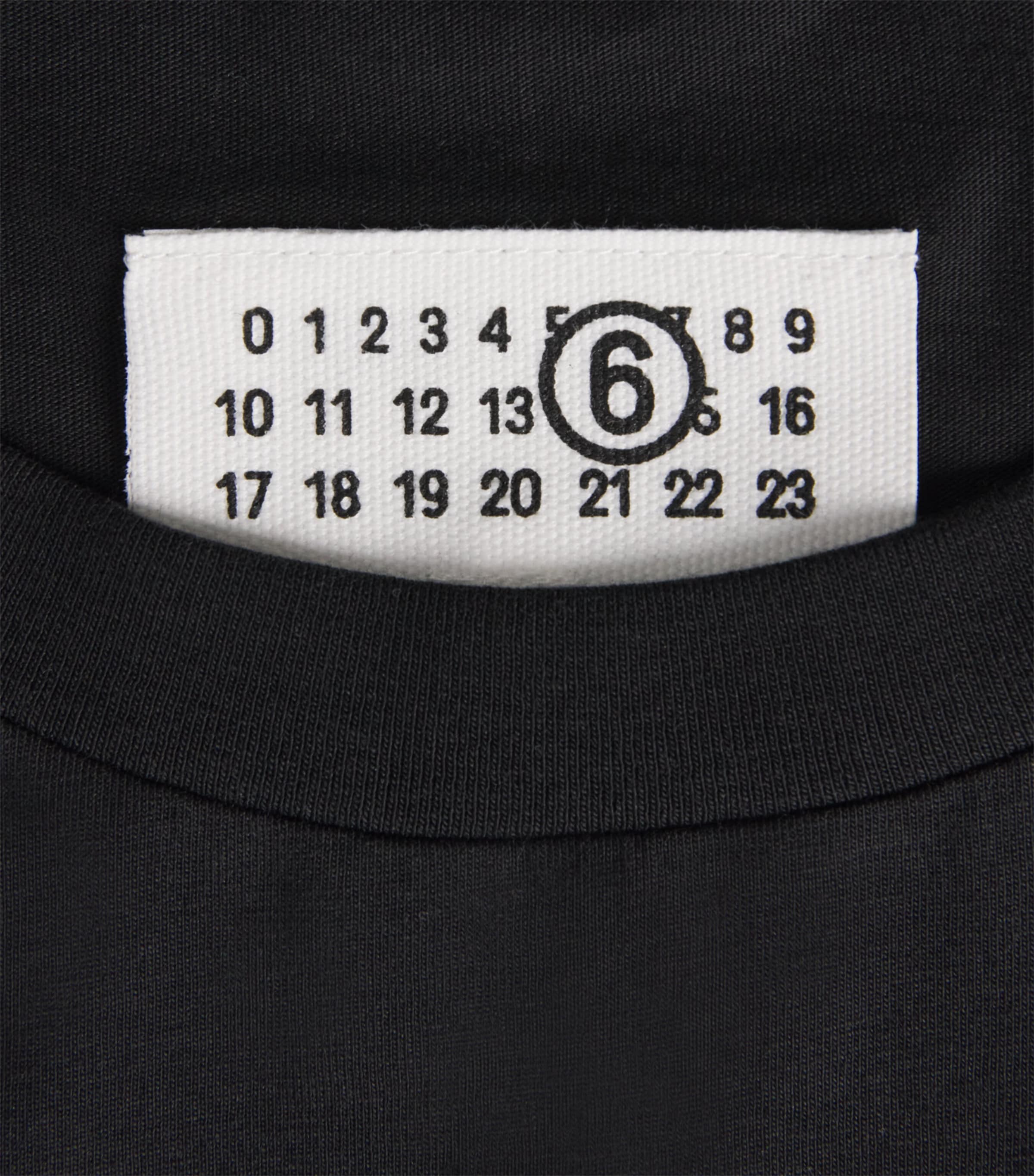 MM6 Maison Margiela Mens Cotton Logo T-Shirt Black Image 6