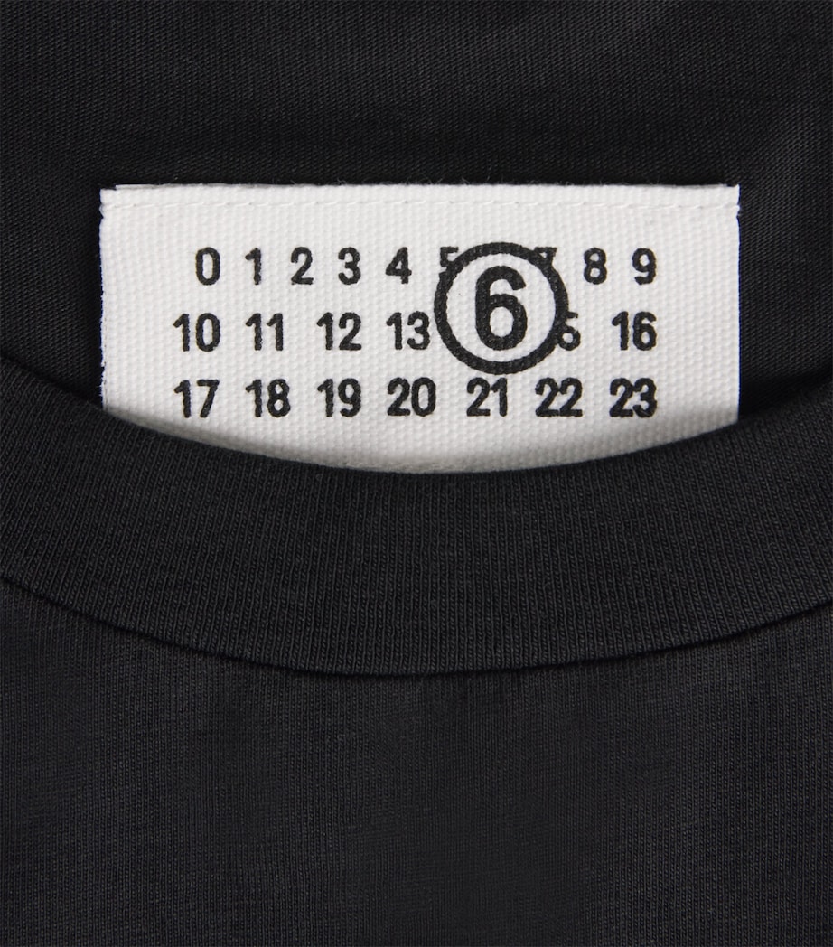 MM6 Maison Margiela Mens Cotton Logo T-Shirt Black Image 6