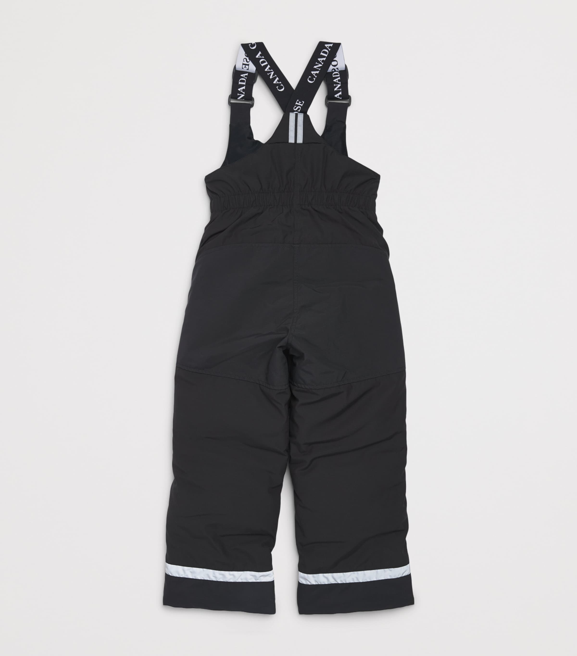 Canada Goose Kids Down Eaglet Bib Overalls (2-7 Years) Black Noir Image 2