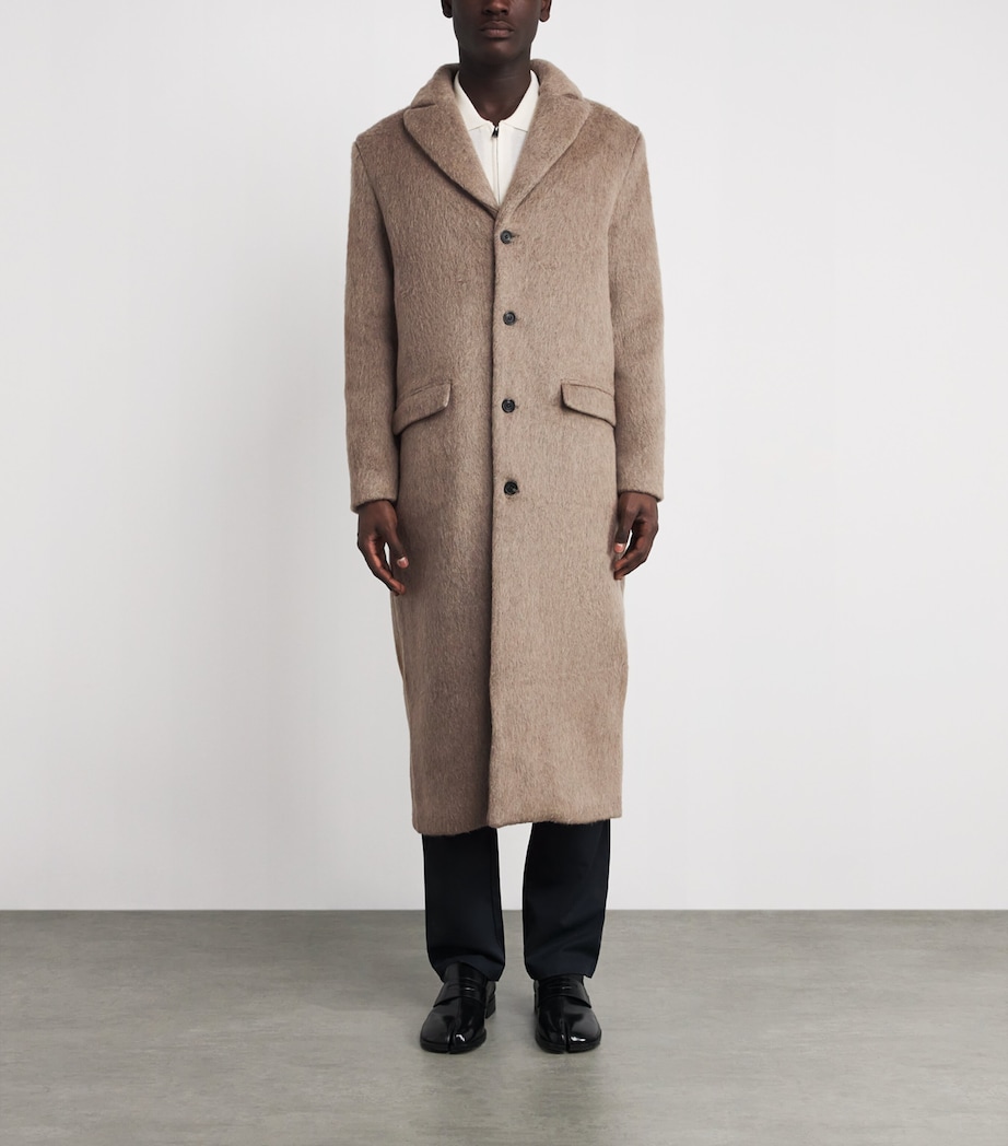 Wool-Blend Overcoat PALE FOSSIL MEL. Image 3