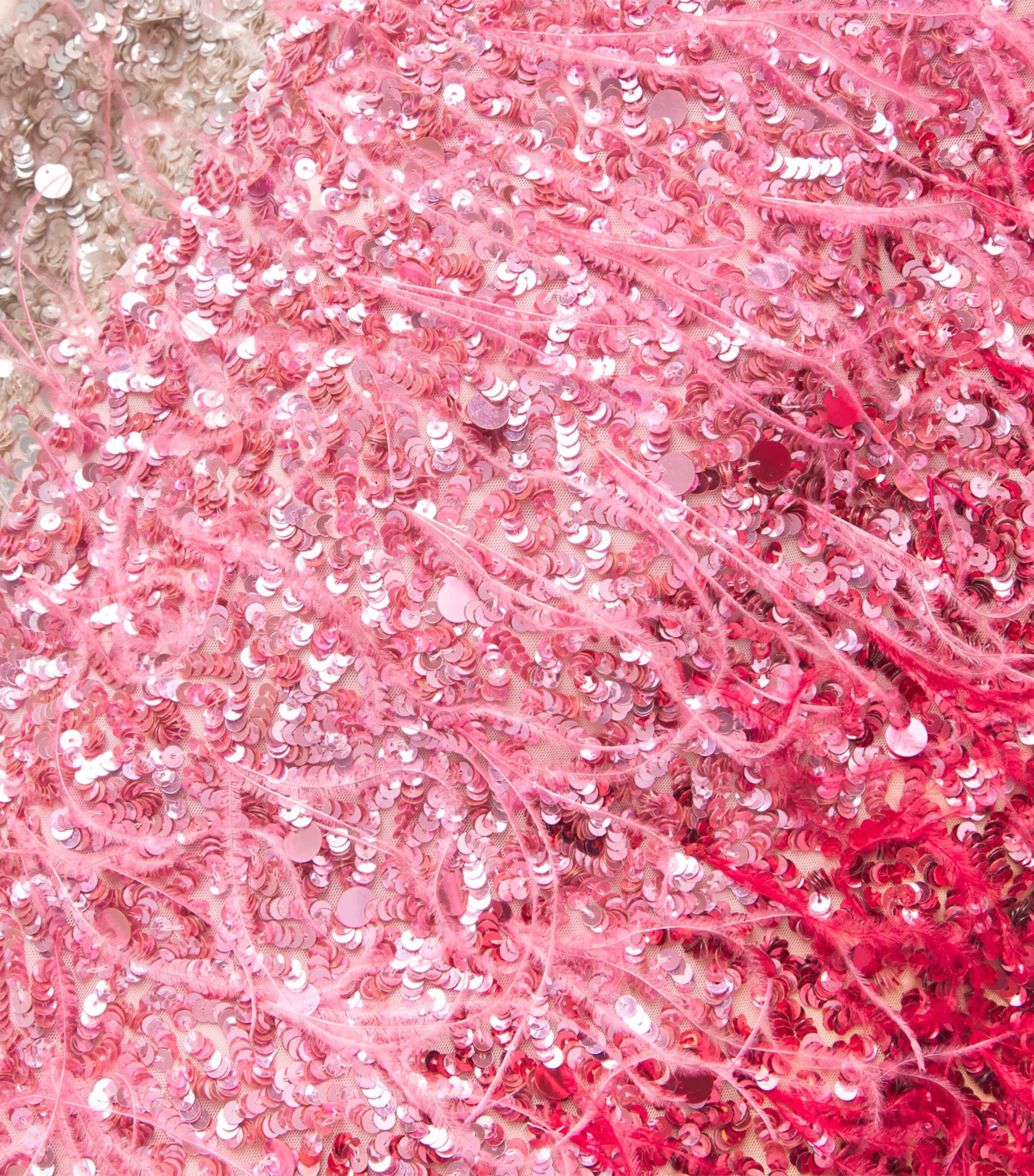 Alice+Olivia Womens Embellished Ashton Maxi Skirt Asc Ombre Pink Image 6