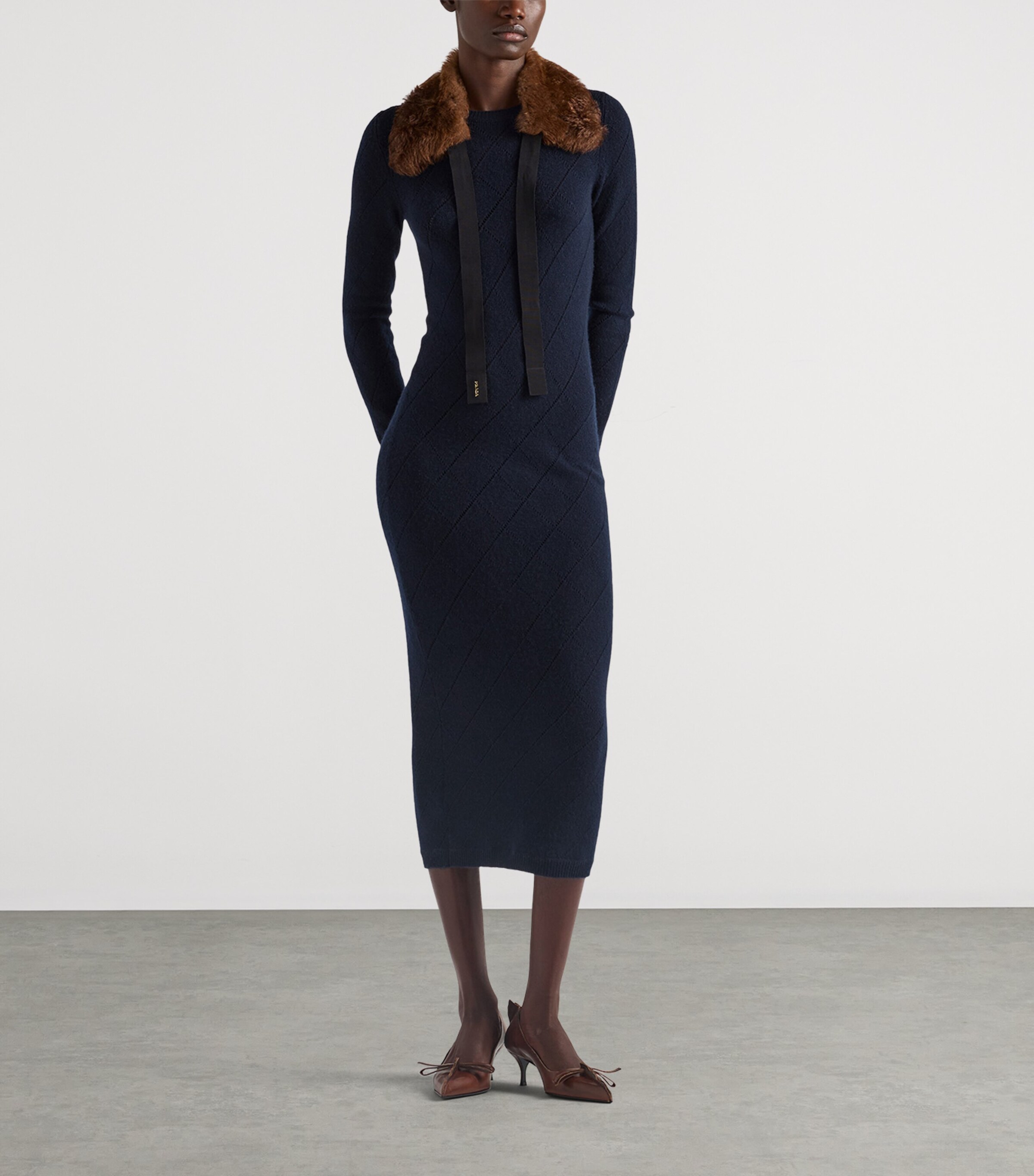 Cashmere Midi Dress F0008 Image 2