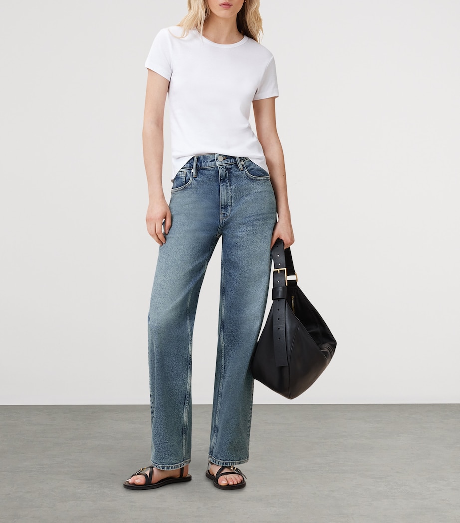 Sadie Barrel Jeans WASHED INDIGO Image 2