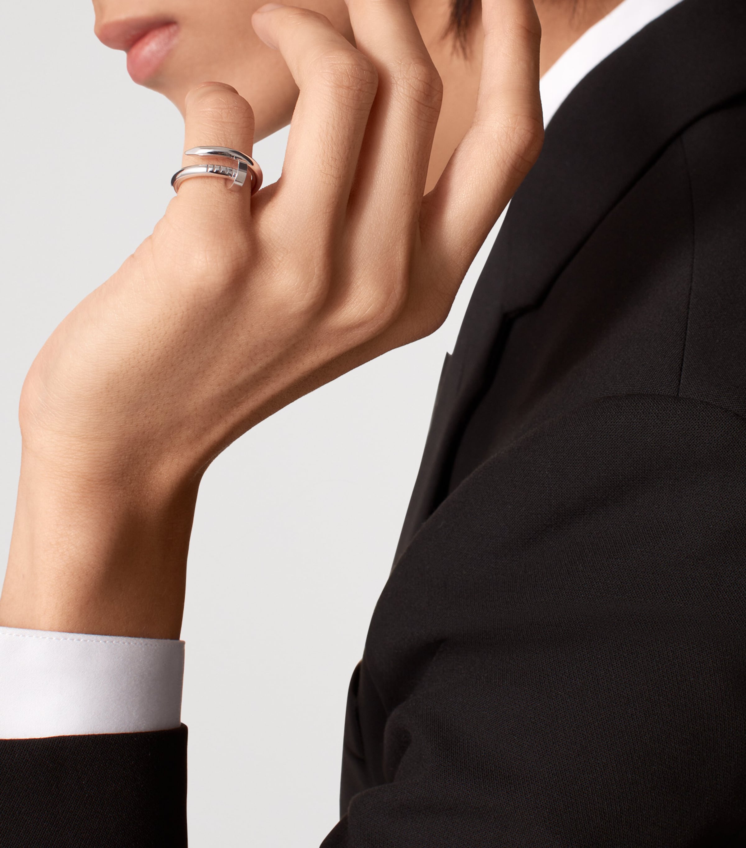 White Gold Juste un Clou Ring NO COLOUR Image 3