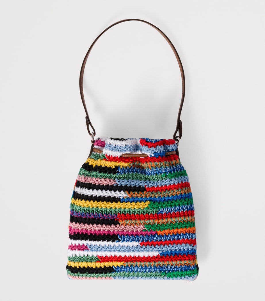 Miu Miu Leather-Crochet Top-Handle Bag Image 5