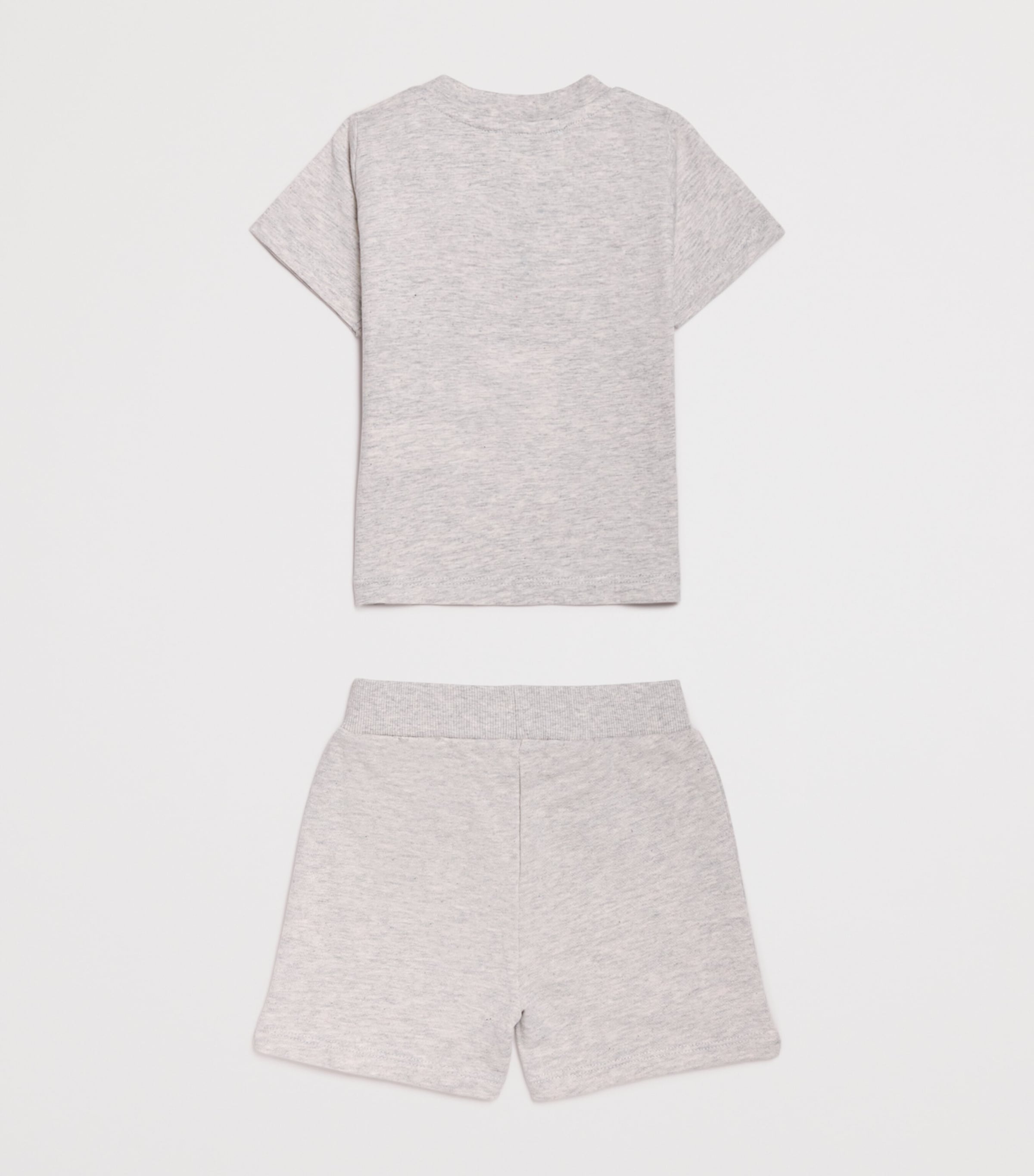 Cotton Tiger Graphic T-Shirt and Shorts Set (6 Months-4 Years) A16LGHT HEATHER GRAY Image 2