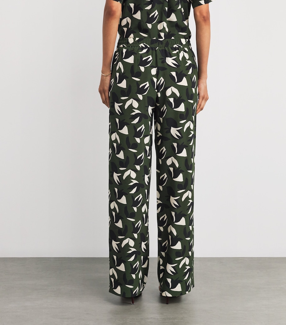 Silk Printed Trousers AGAVE Image 4