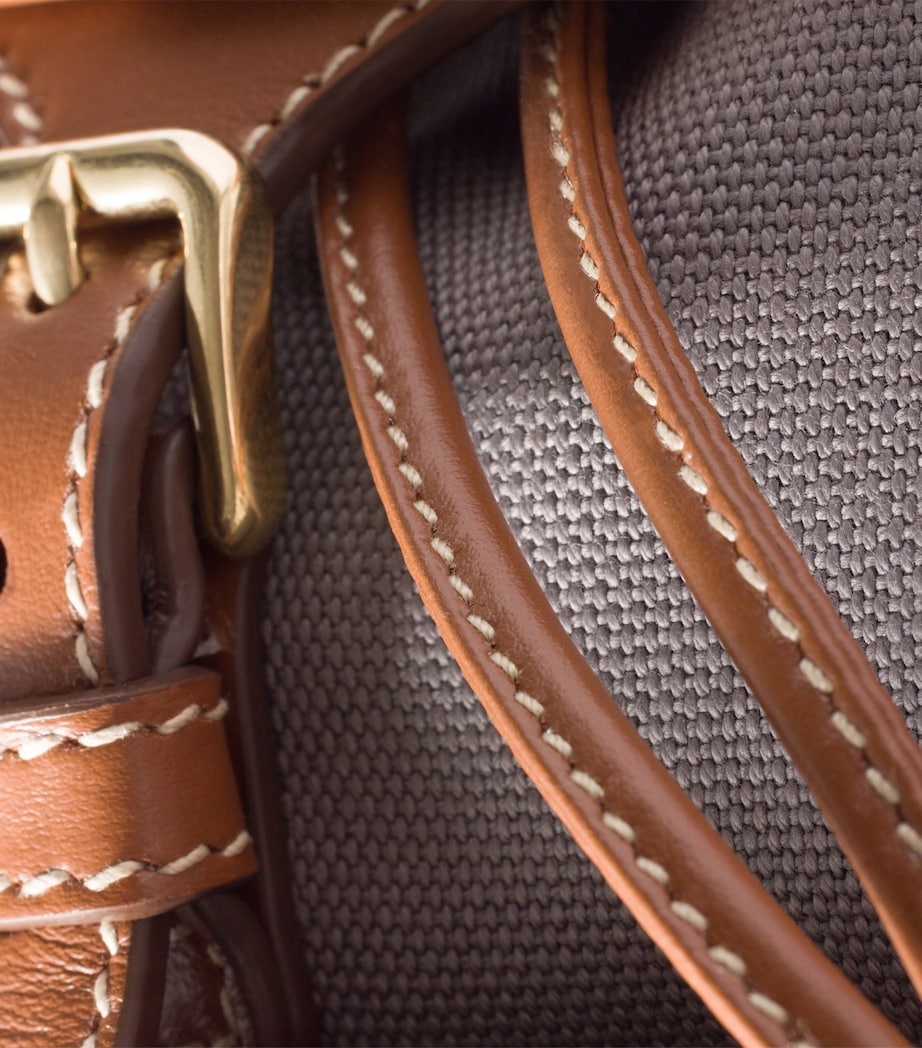 Canvas-Leather Backpack F04KC Image 7