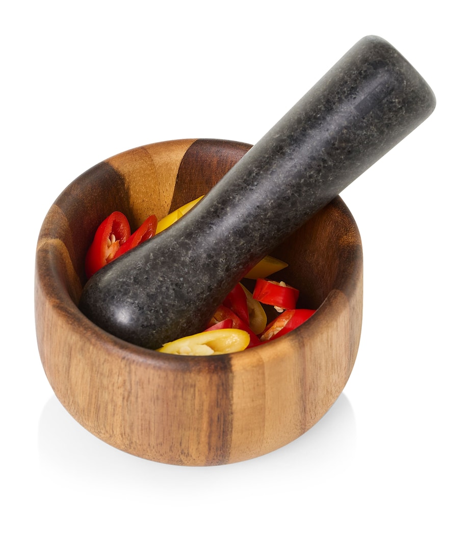 Cole & Mason Medium Taru Pestle and Mortar Wood And Granite Image 2