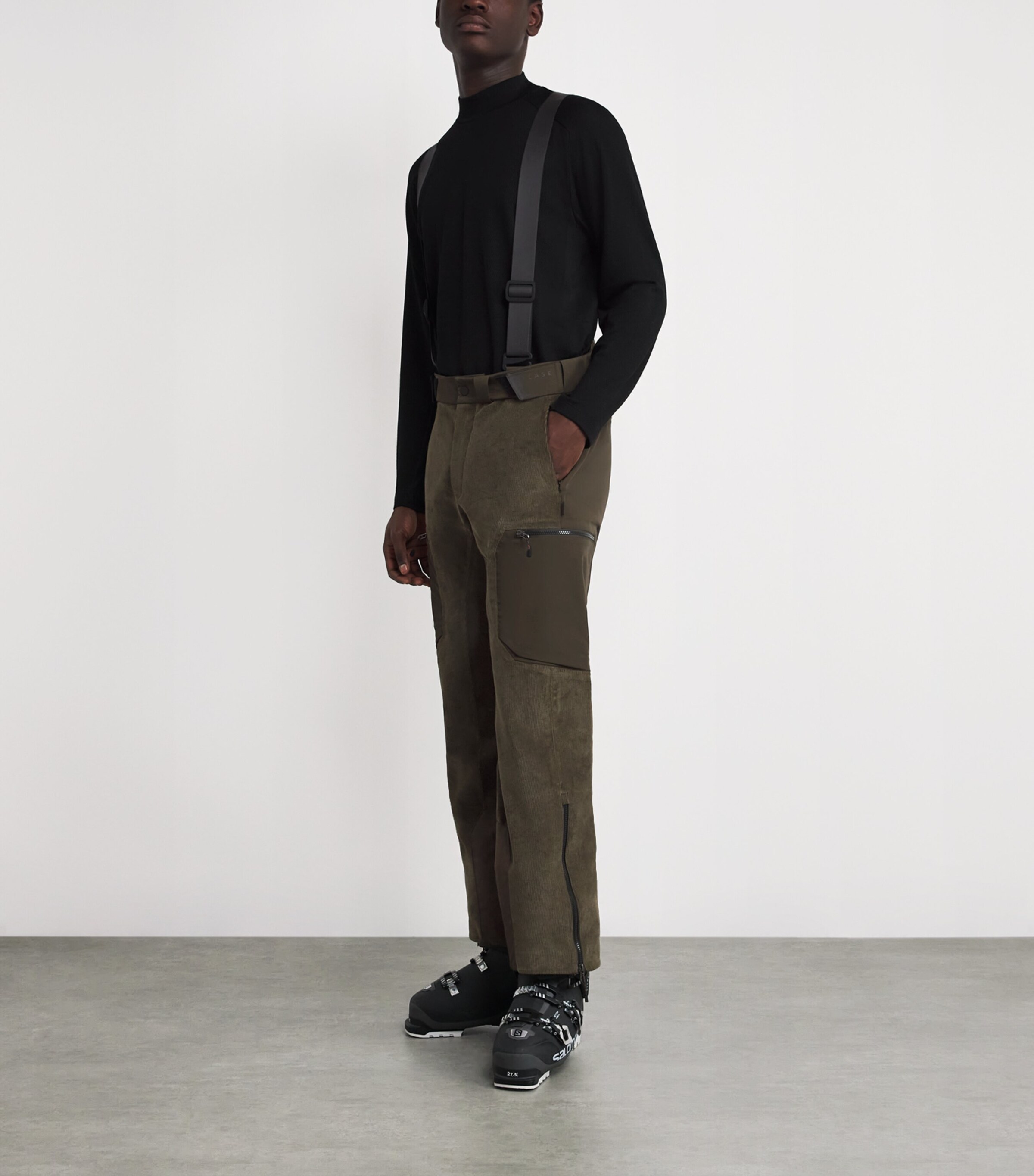 Corduroy Water-Resistant Trace 2.0 Ski Trousers Y51 BRONZE OLIVE Image 2