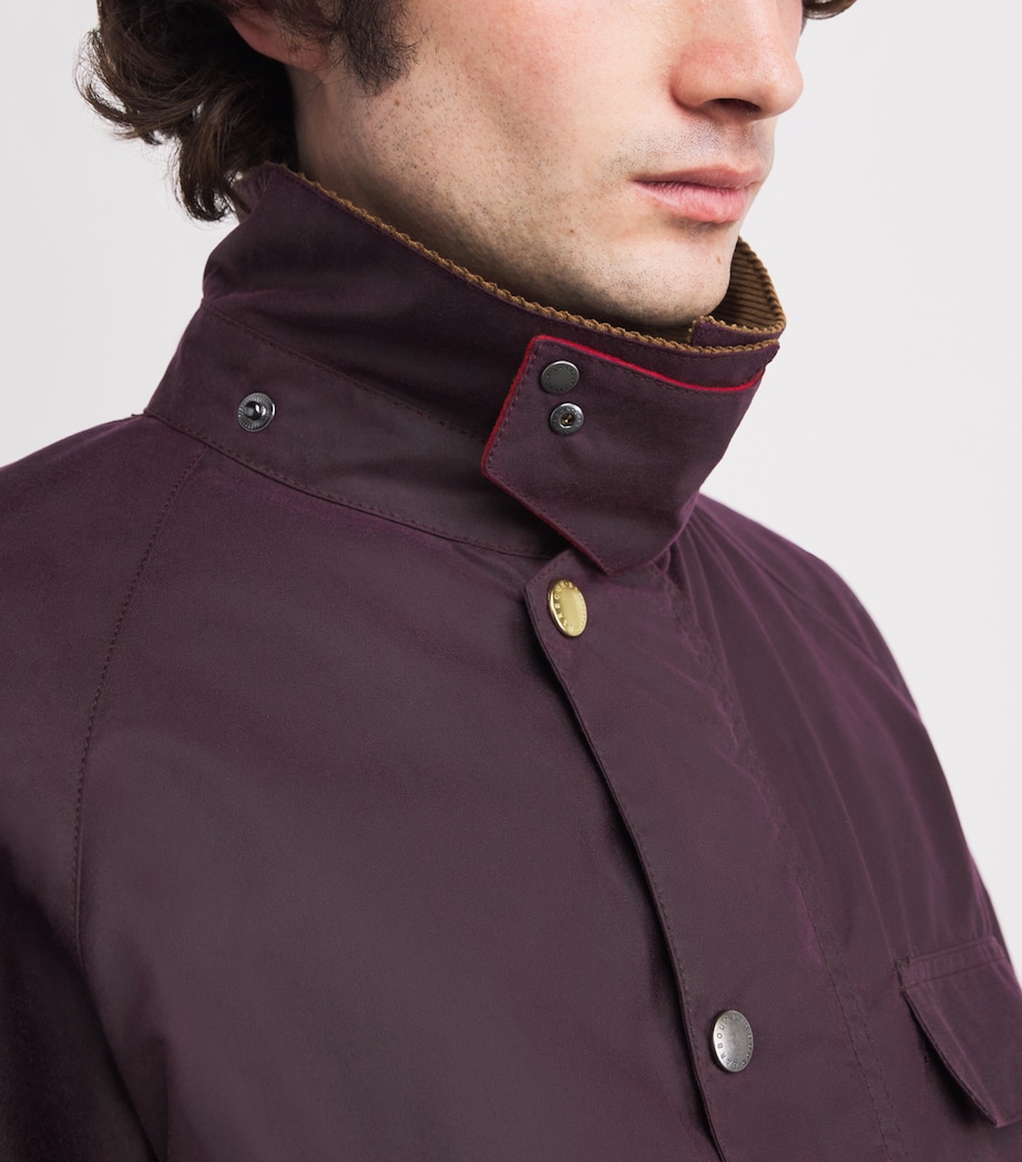x Paul Smith Transport Waxed Jacket GRAPE Image 6