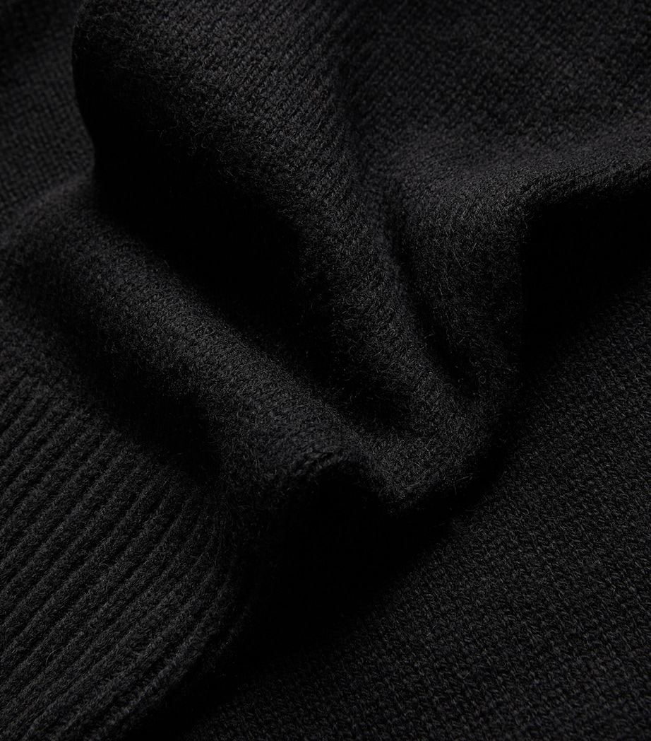 Sandro Paris Mens Wool-Blend Rollneck Sweater Black Image 5