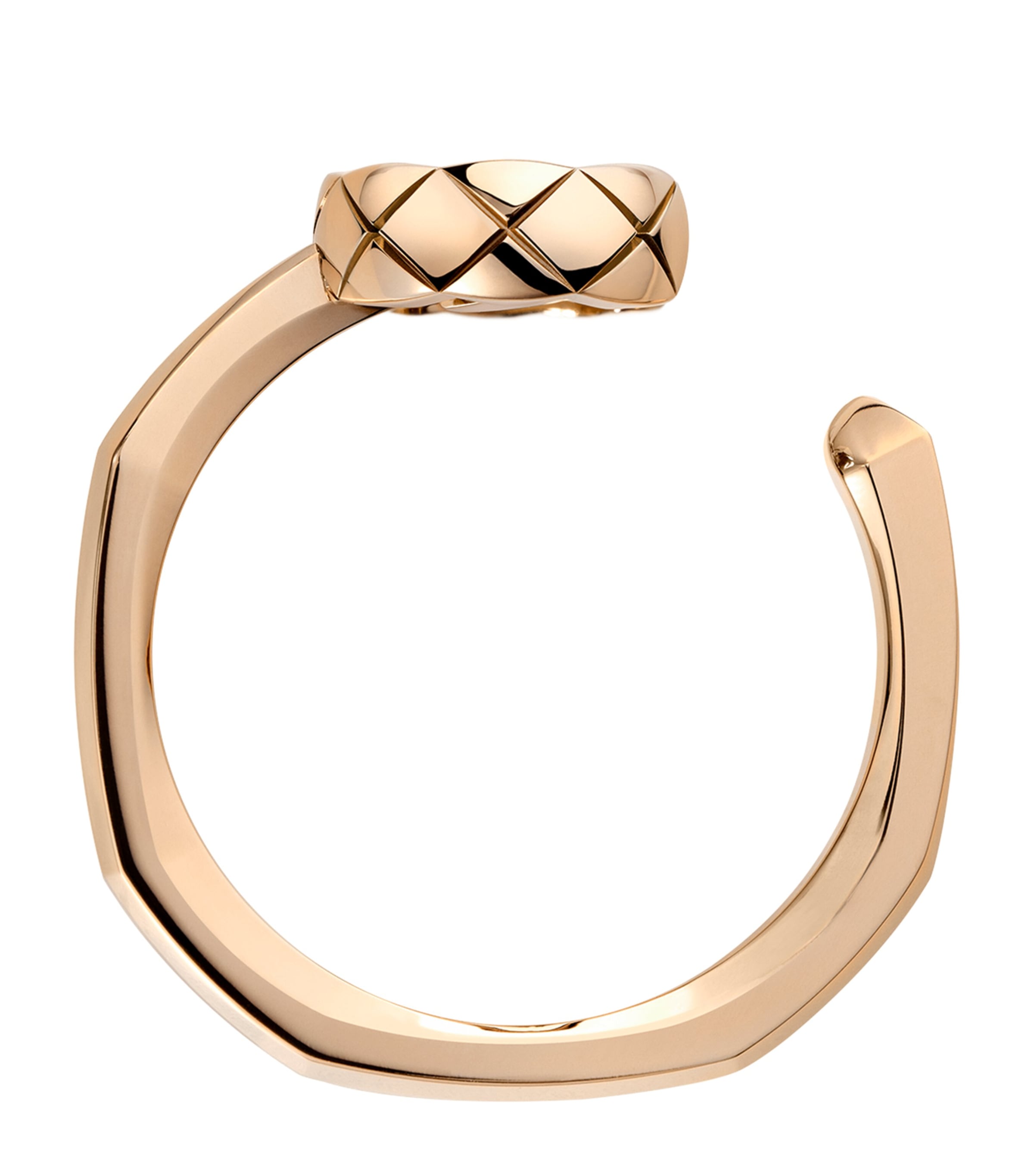 Beige Gold and Diamond Coco Crush Ring BEIGE GOLD Image 1