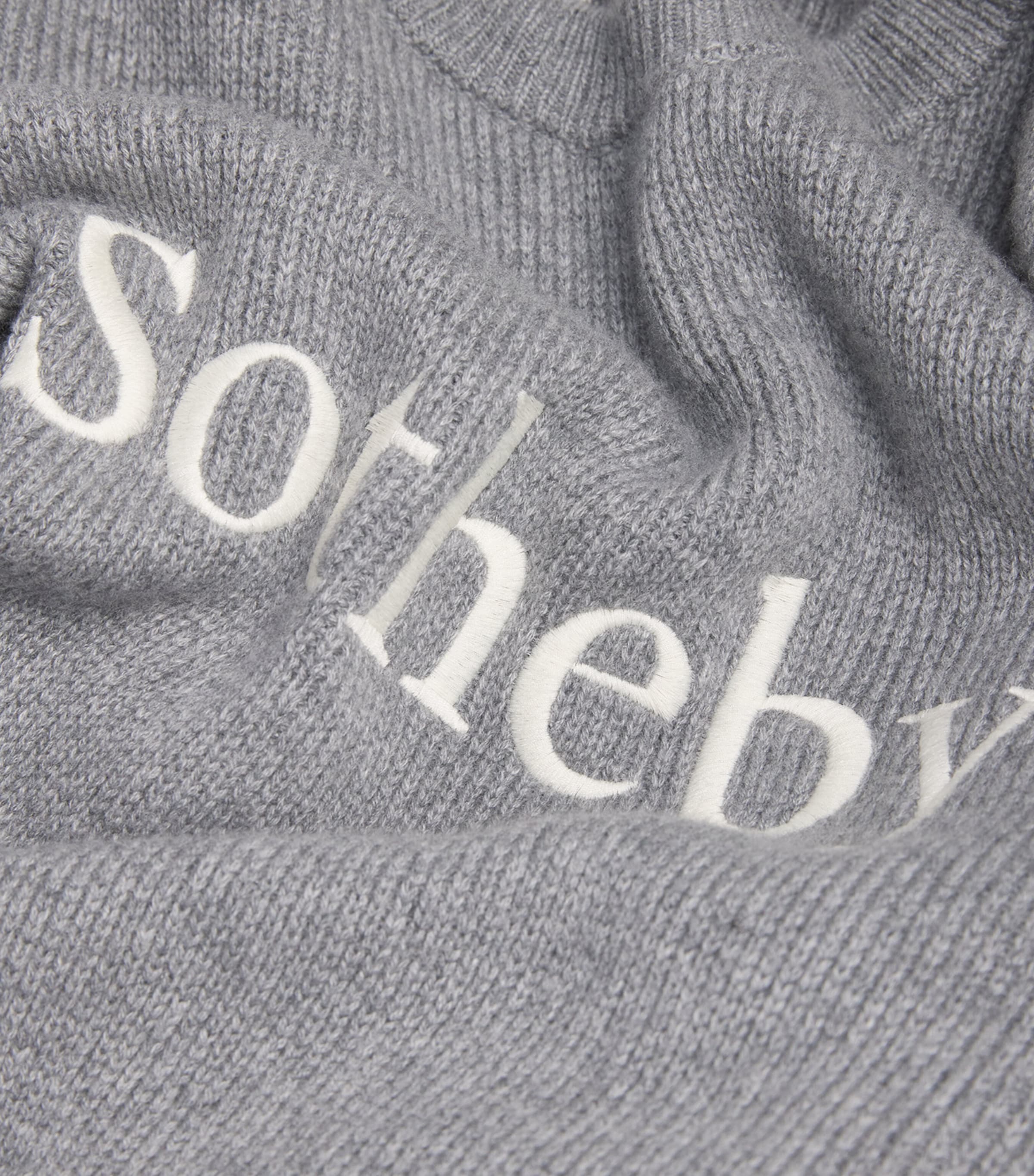 x Sotheby's Cashmere Sweater GREY MELANGE Image 5