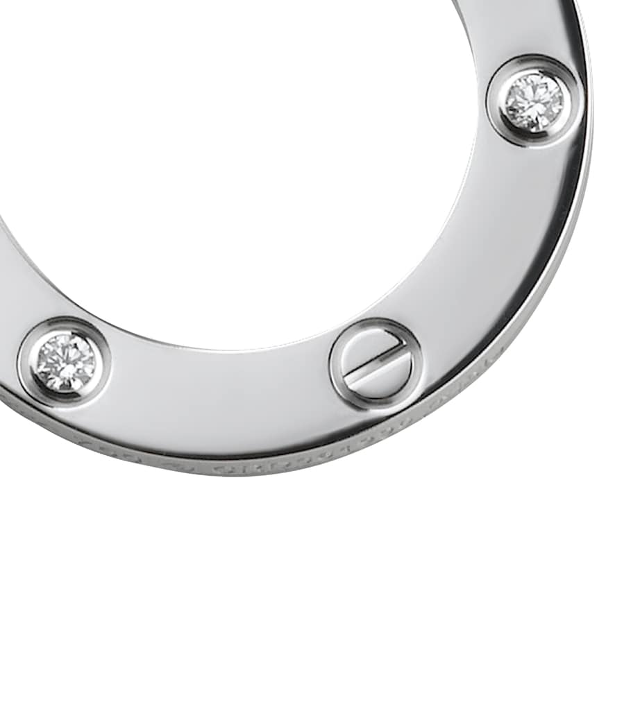 Cartier White Gold and Diamond Love Necklace White Gold Image 9
