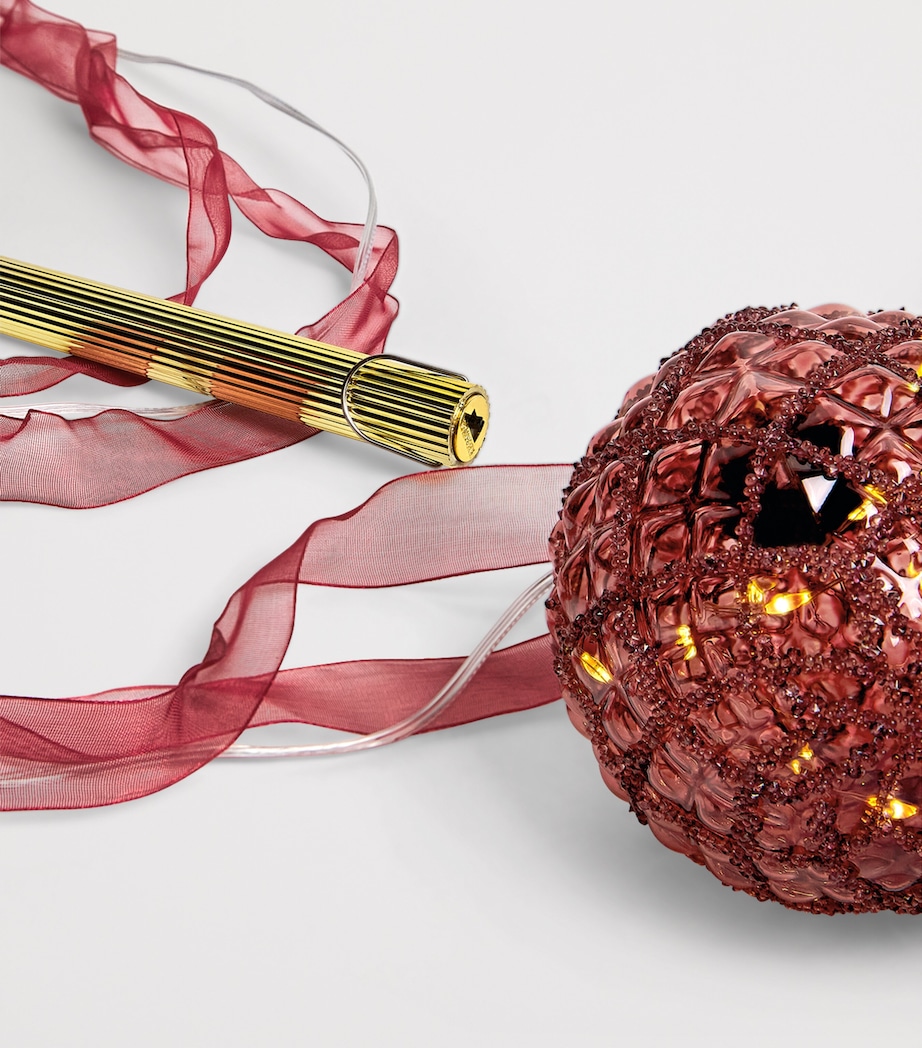 Micro-LED Bauble MAROON/WARM WHITE Image 2