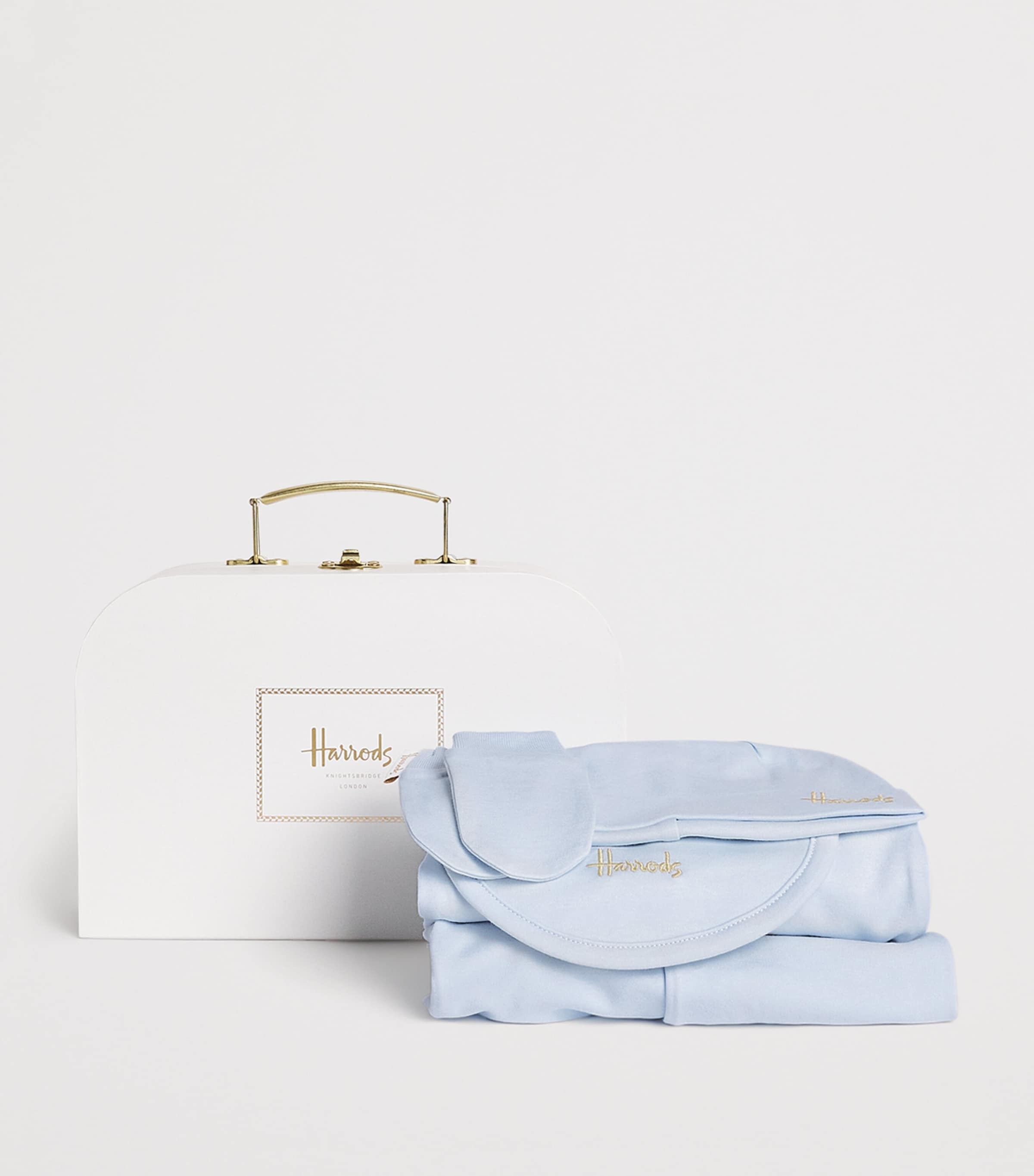 Pima Cotton Jersey Baby Gift Set (0-18 Months) BLUE Image 3