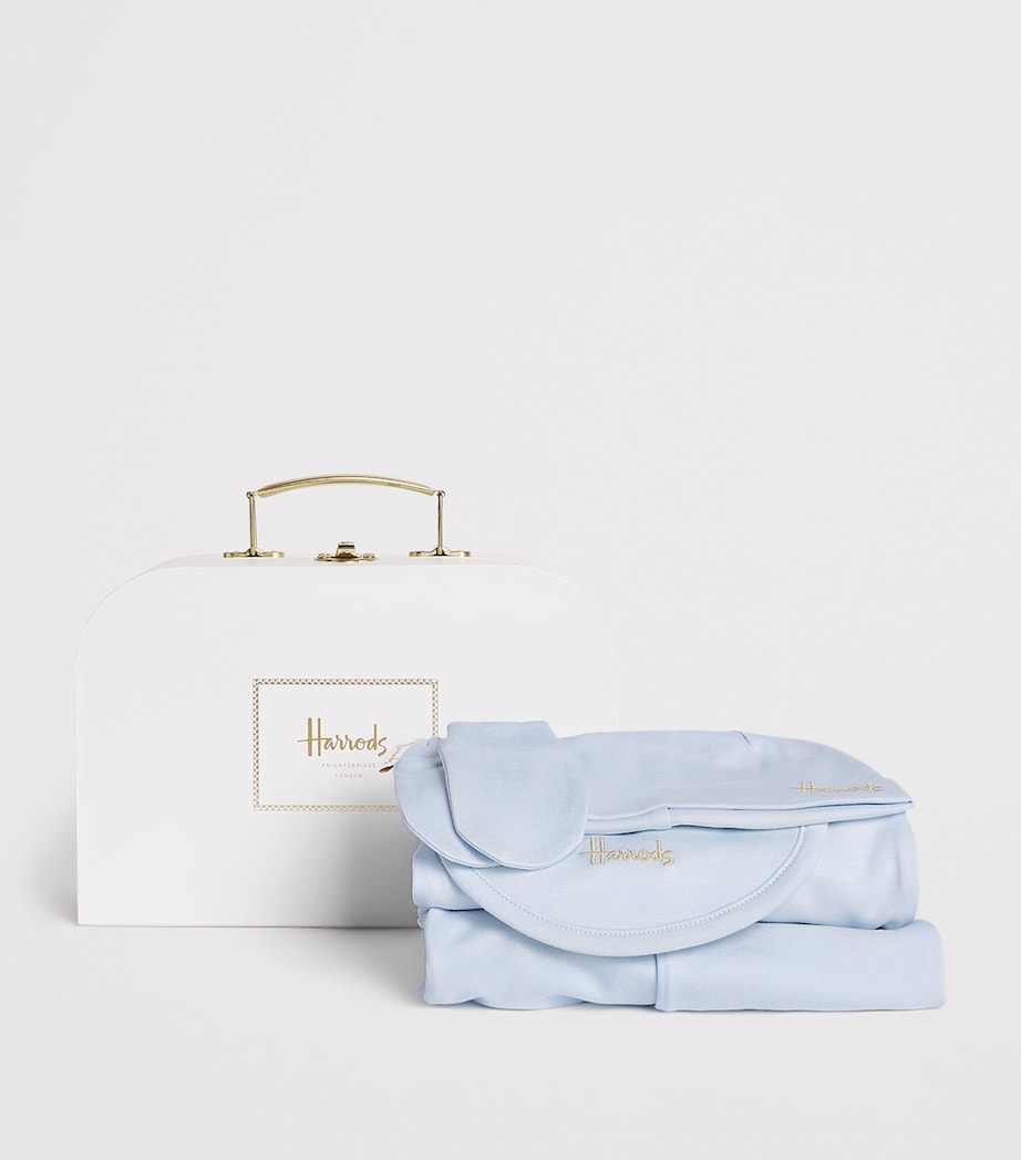 Pima Cotton Jersey Baby Gift Set (0-18 Months) BLUE Image 3