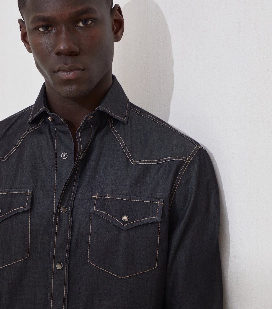 Denim Western Shirt CYL88 Image 6