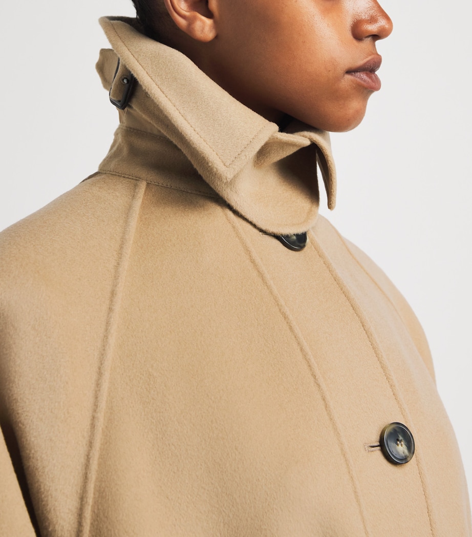 Wool-Blend Quilted Dolman Coat CAMEL Image 6