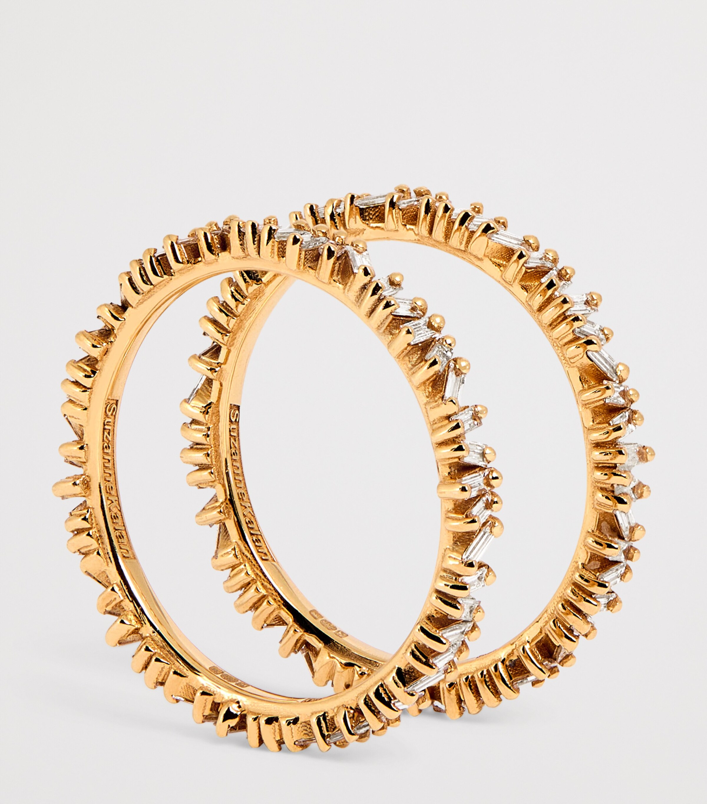 Yellow Gold and Diamond Tech Ring Jackets  (Size 8.5) 18K YG/WD Image 4