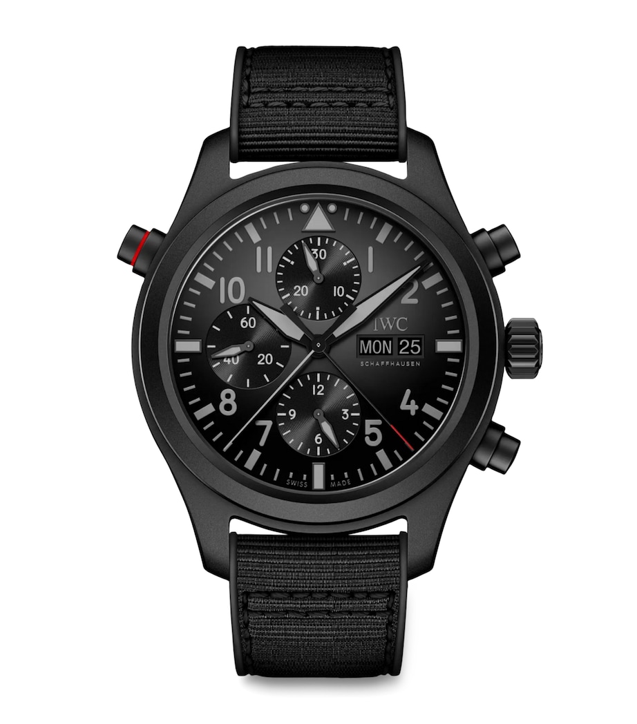 x Top Gun Ceratanium Double Chronograph Pilot’s Watch BLACK Image 1